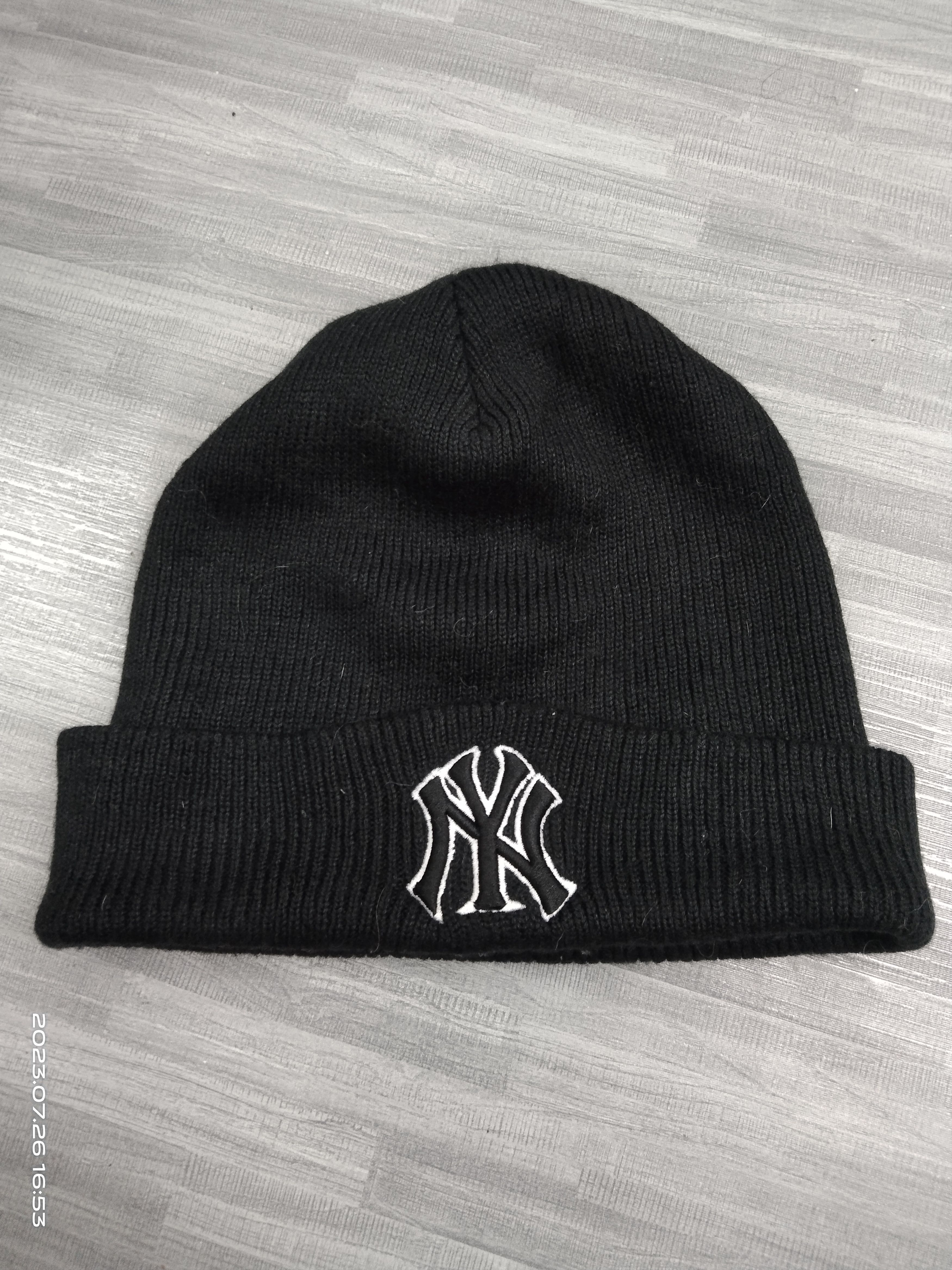 MLB BLACK NY BOG LOGO BEANIE HAT Size ONE SIZE - 2 Thumbnail