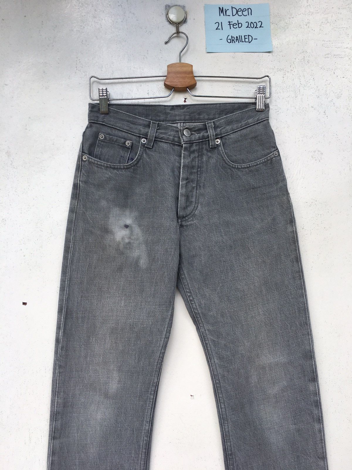Helmut Lang Vtg 90s Helmut Lang Classic Cut Denim Jeans Size US 27 - 6 Thumbnail
