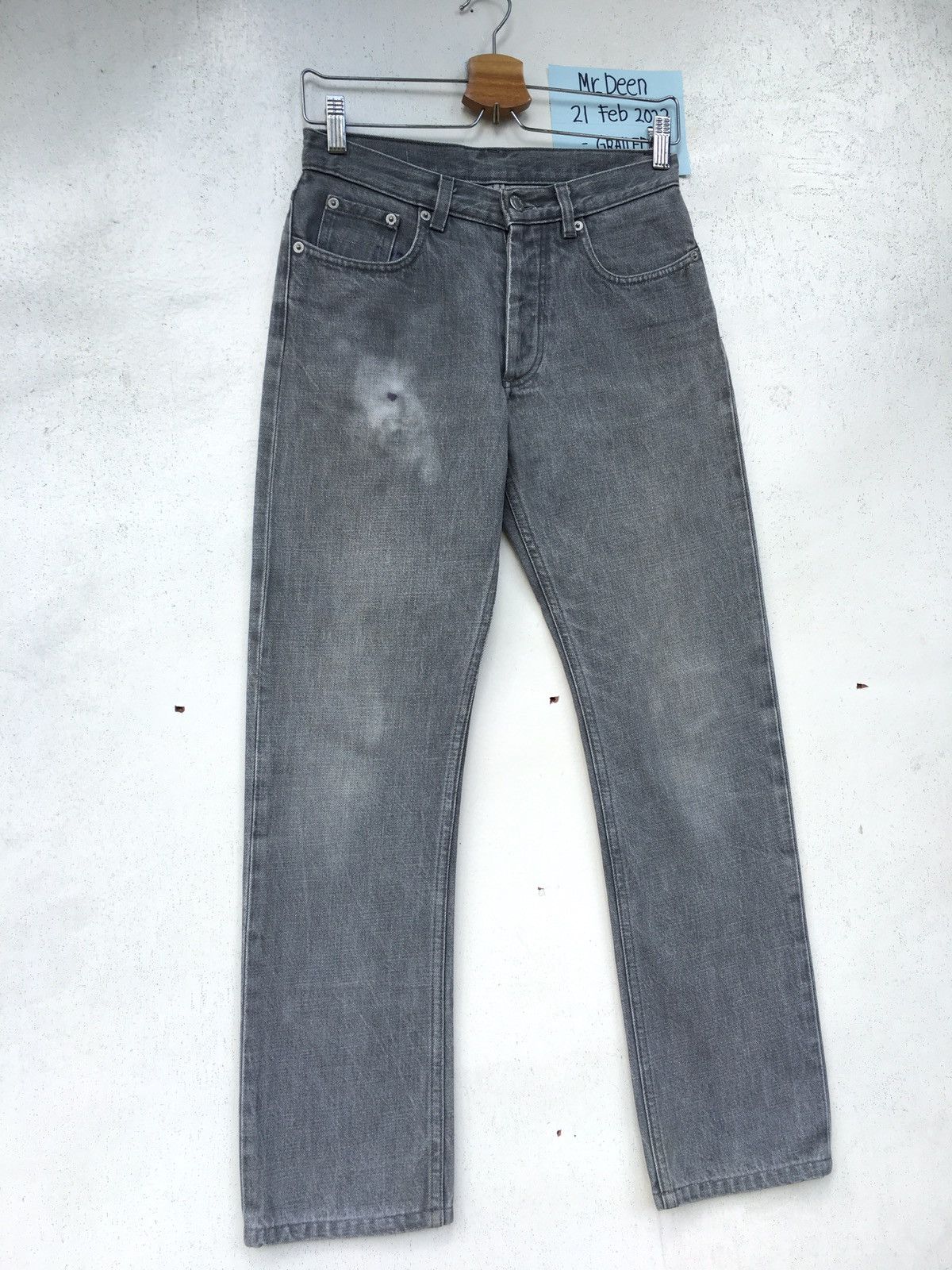 Helmut Lang Vtg 90s Helmut Lang Classic Cut Denim Jeans Size US 27 - 3 Thumbnail