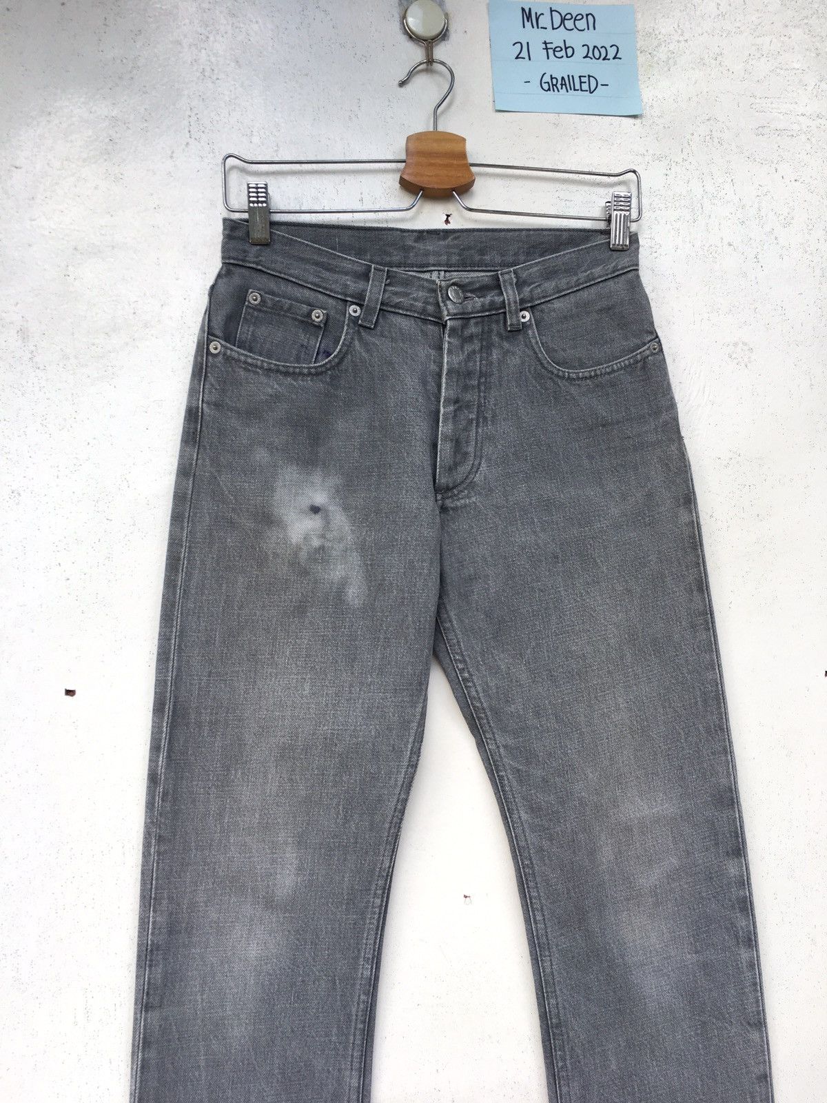 Helmut Lang Vtg 90s Helmut Lang Classic Cut Denim Jeans Size US 27 - 5 Thumbnail