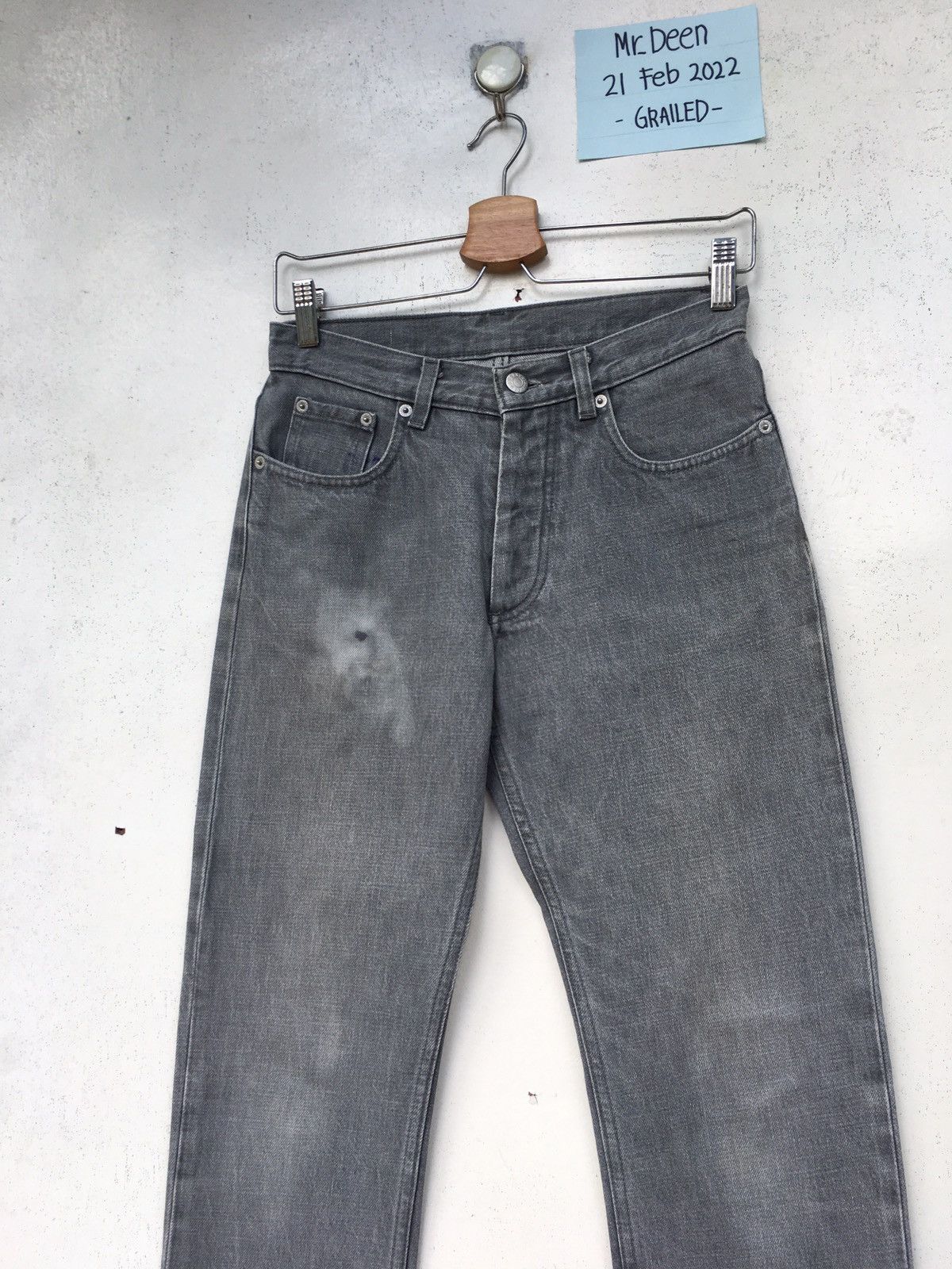Helmut Lang Vtg 90s Helmut Lang Classic Cut Denim Jeans Size US 27 - 7 Thumbnail