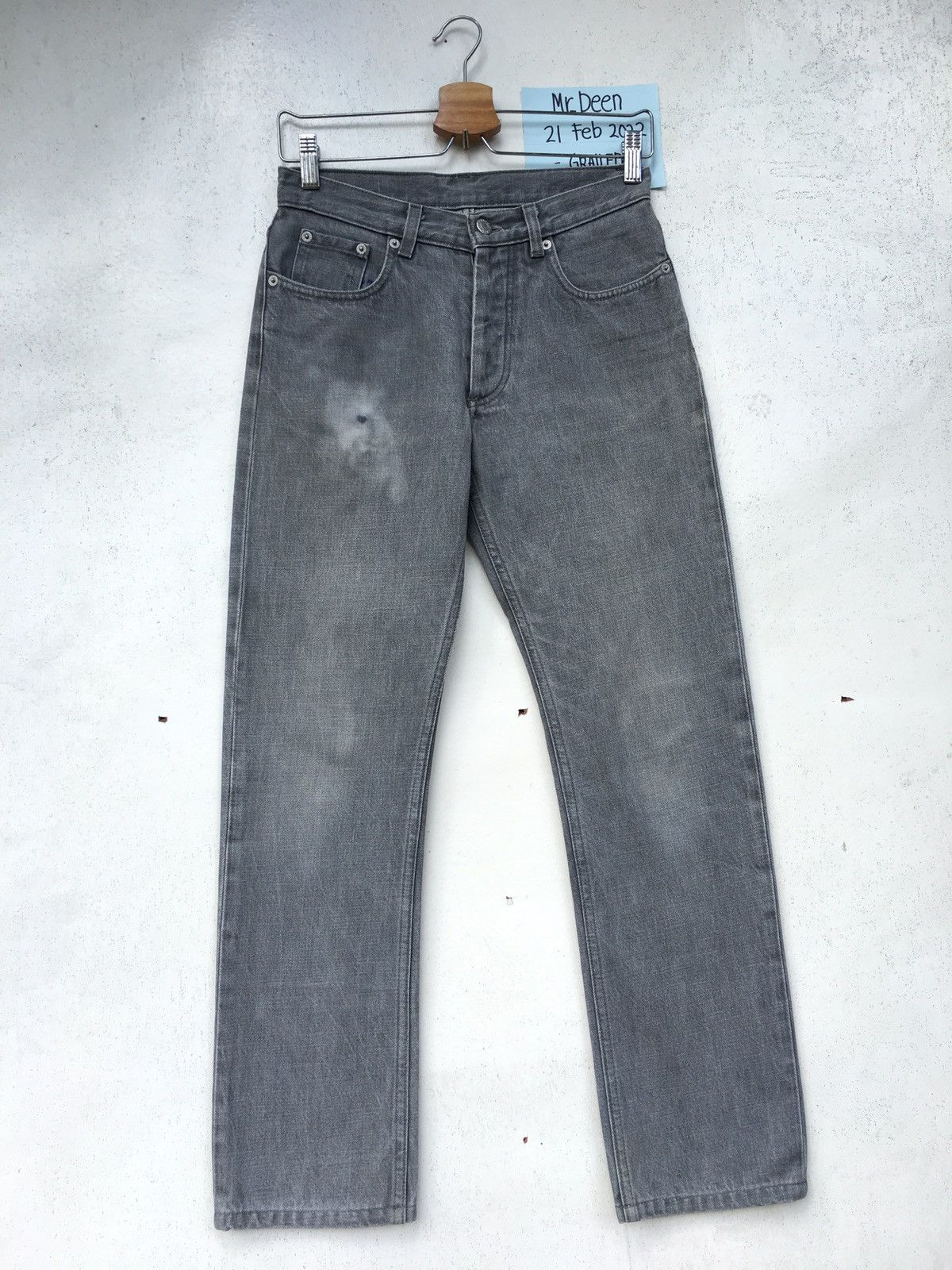 Helmut Lang Vtg 90s Helmut Lang Classic Cut Denim Jeans Size US 27 - 2 Thumbnail