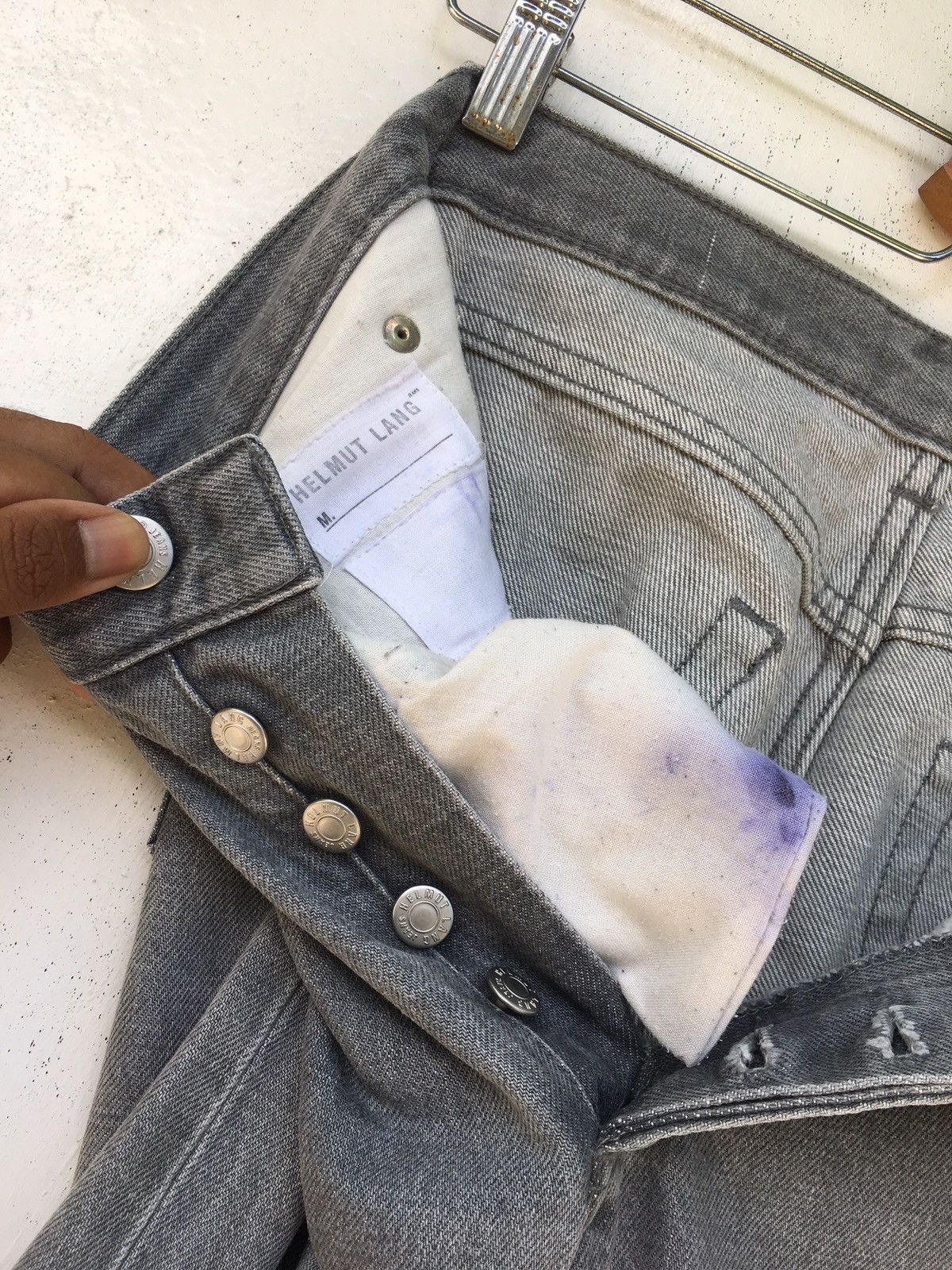 Helmut Lang Vtg 90s Helmut Lang Classic Cut Denim Jeans Size US 27 - 19 Thumbnail