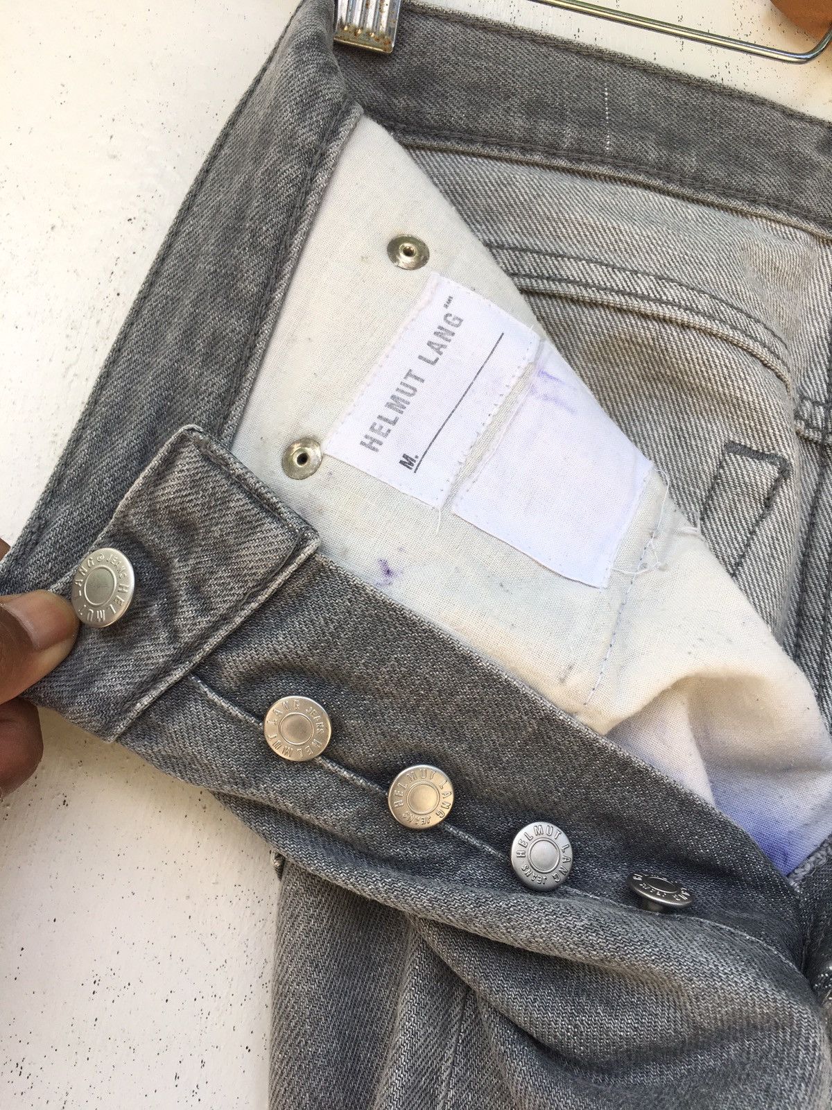 Helmut Lang Vtg 90s Helmut Lang Classic Cut Denim Jeans Size US 27 - 17 Thumbnail