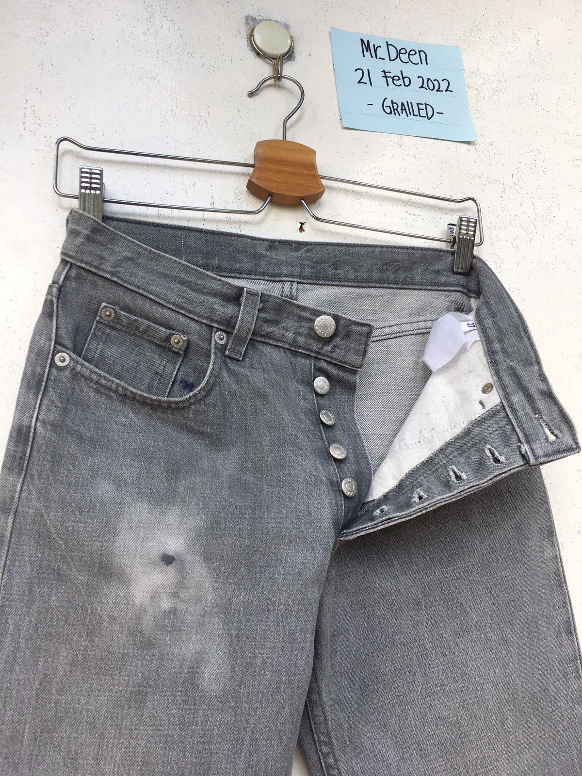 Helmut Lang Vtg 90s Helmut Lang Classic Cut Denim Jeans Size US 27 - 12 Thumbnail