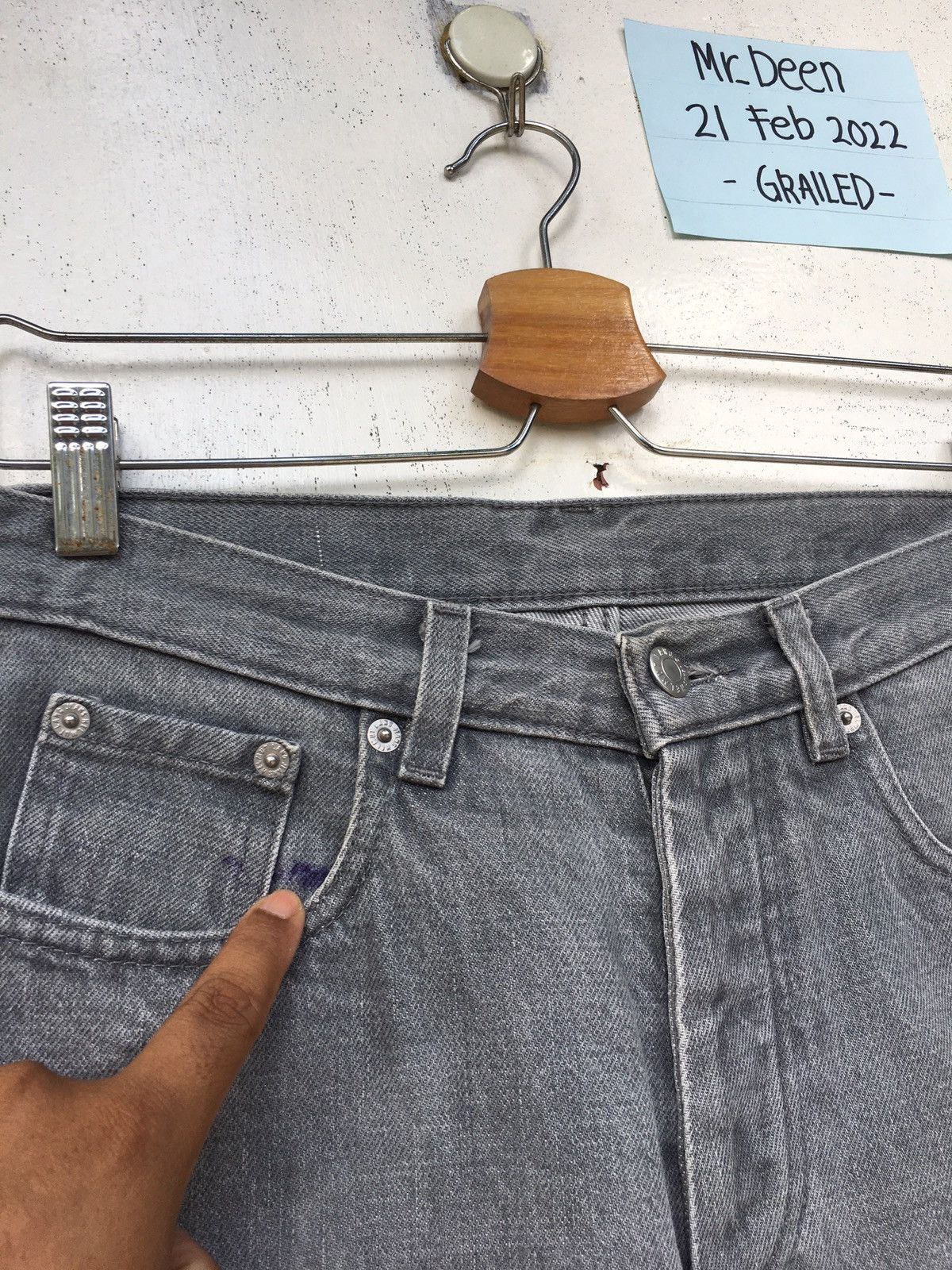 Helmut Lang Vtg 90s Helmut Lang Classic Cut Denim Jeans Size US 27 - 10 Thumbnail