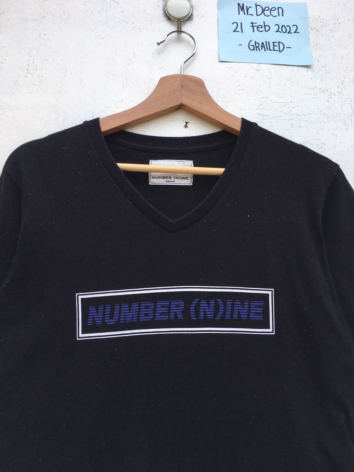 Number (N)ine Rare Vintage Number Nine Spellout Tshirt Size US S / EU 44-46 / 1 - 5 Thumbnail