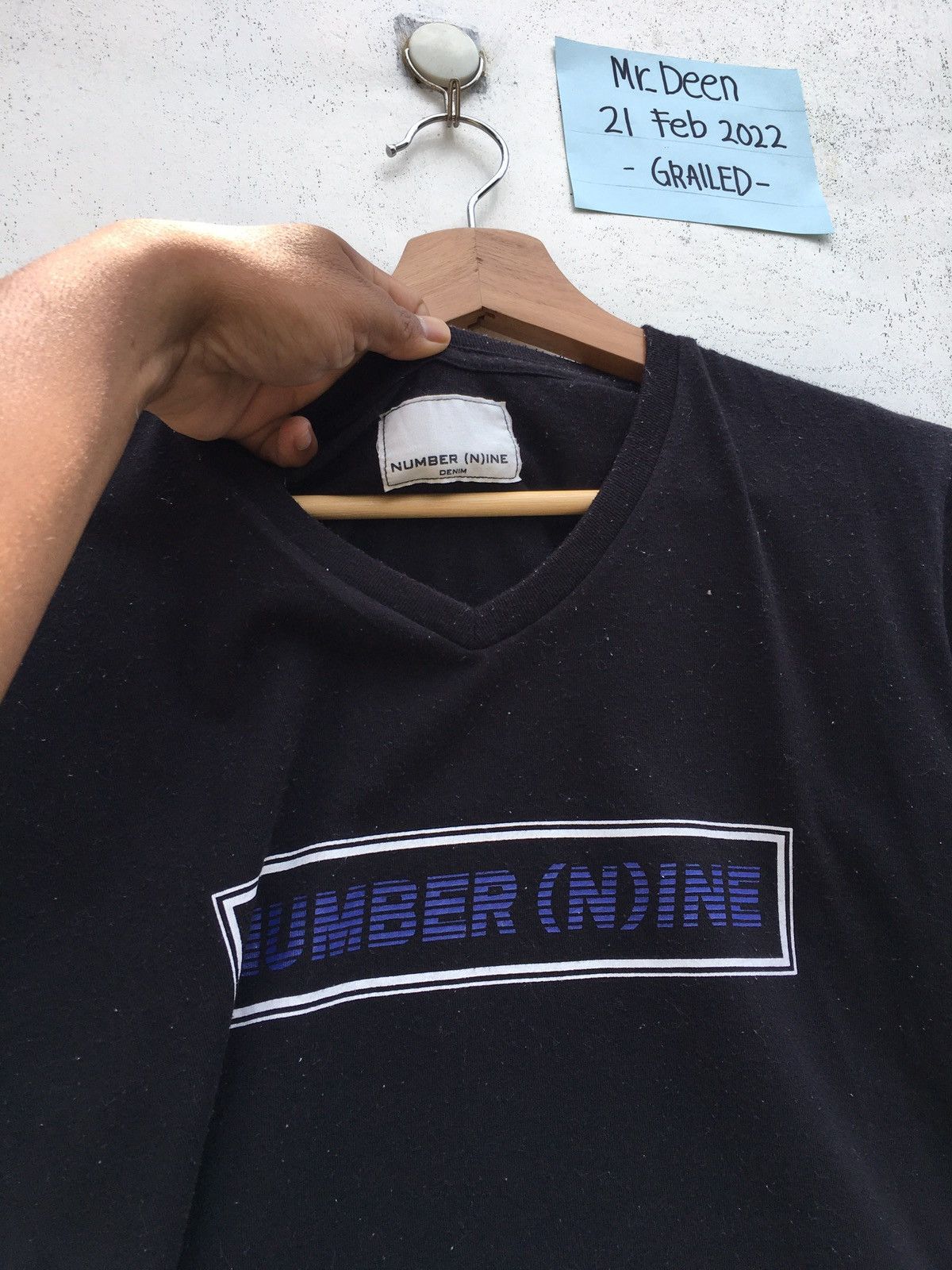 Number (N)ine Rare Vintage Number Nine Spellout Tshirt Size US S / EU 44-46 / 1 - 6 Thumbnail