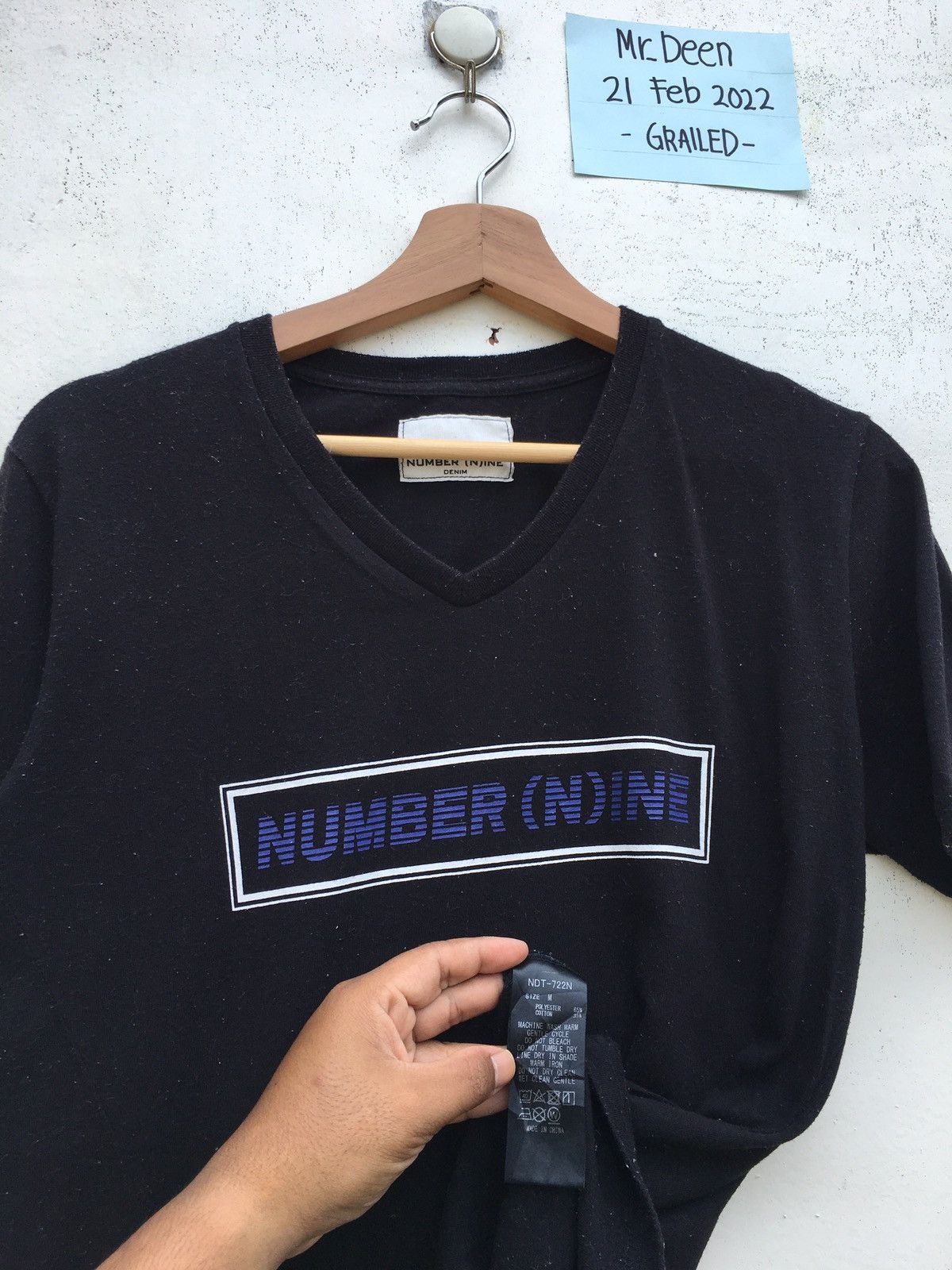 Number (N)ine Rare Vintage Number Nine Spellout Tshirt Size US S / EU 44-46 / 1 - 9 Thumbnail