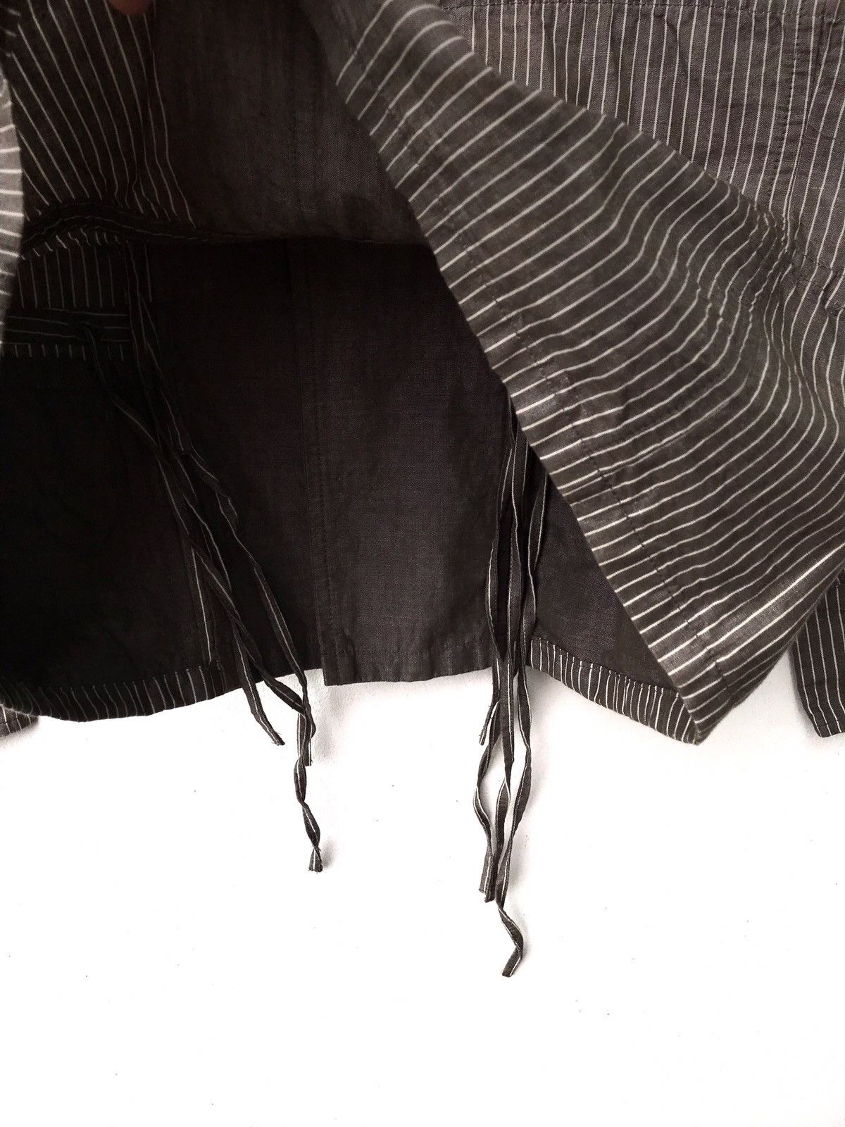Issey Miyake Issey Miyake Plantation Stripe Designer Jacket (19”X22.5”) Size S / US 4 / IT 40 - 5 Thumbnail