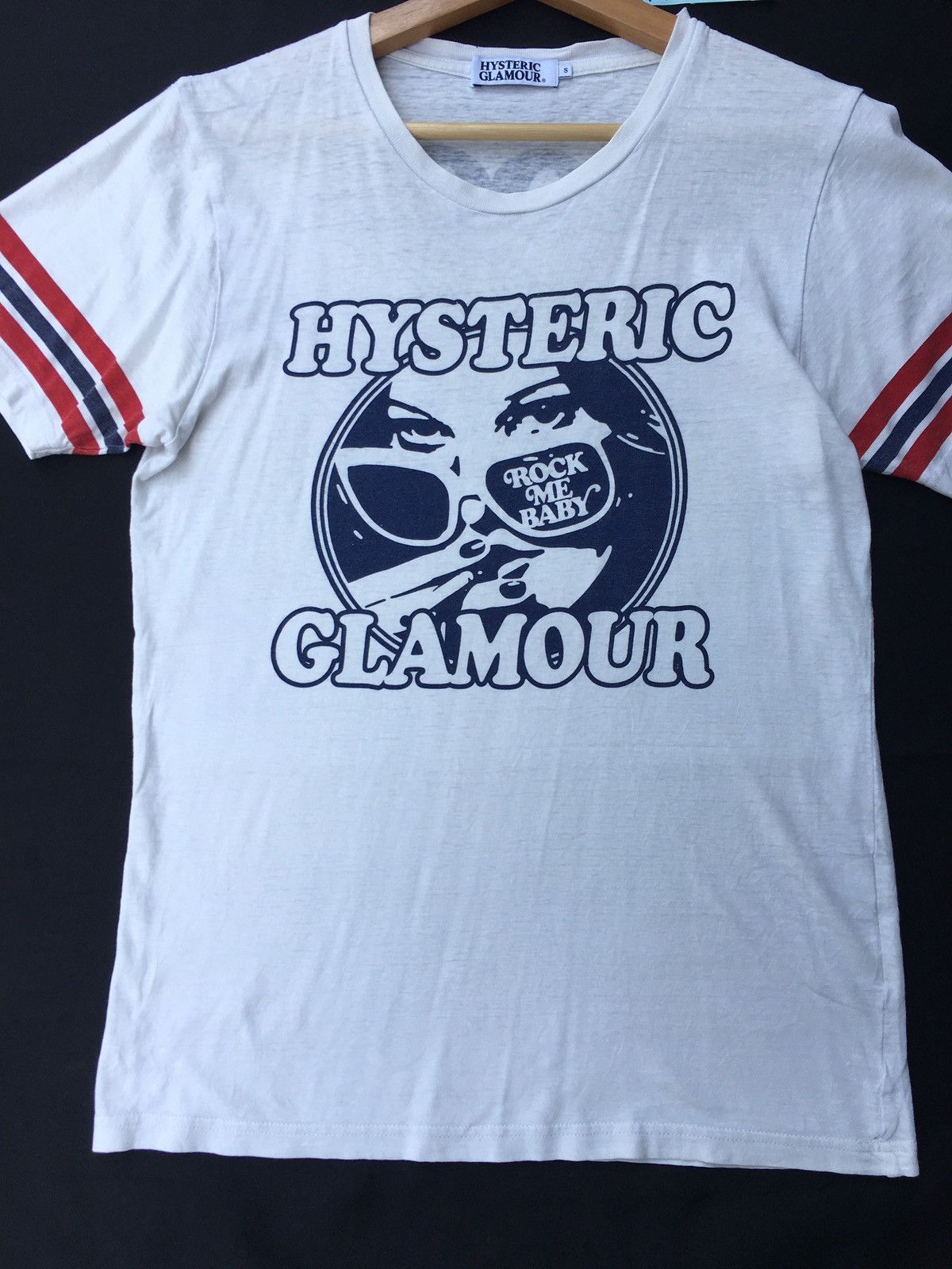 Hysteric Glamour Rare Hysteric Glamour “Rock me baby” Spellout Tshirt Size US S / EU 44-46 / 1 - 4 Thumbnail