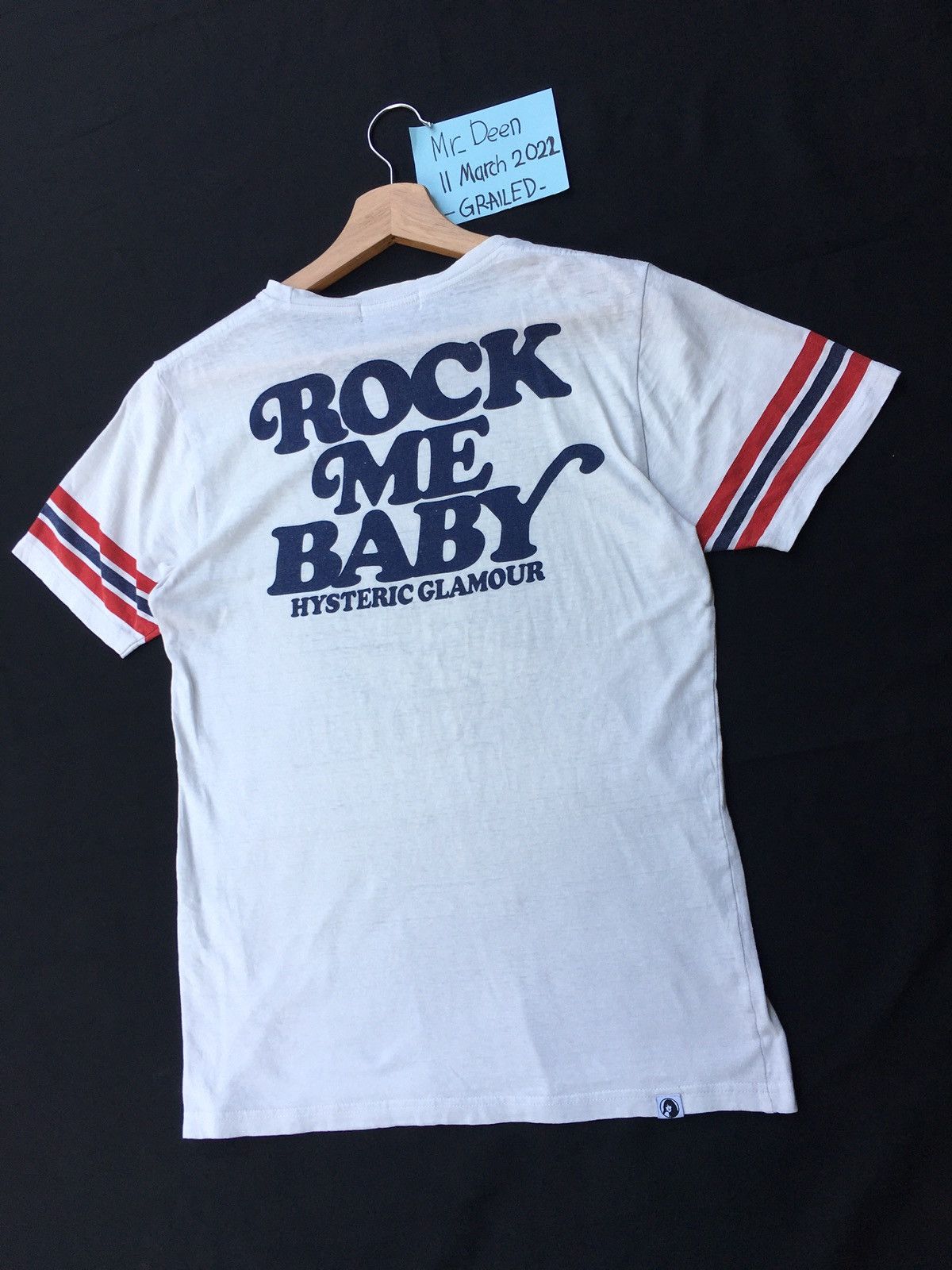 Hysteric Glamour Rare Hysteric Glamour “Rock me baby” Spellout Tshirt Size US S / EU 44-46 / 1 - 9 Thumbnail
