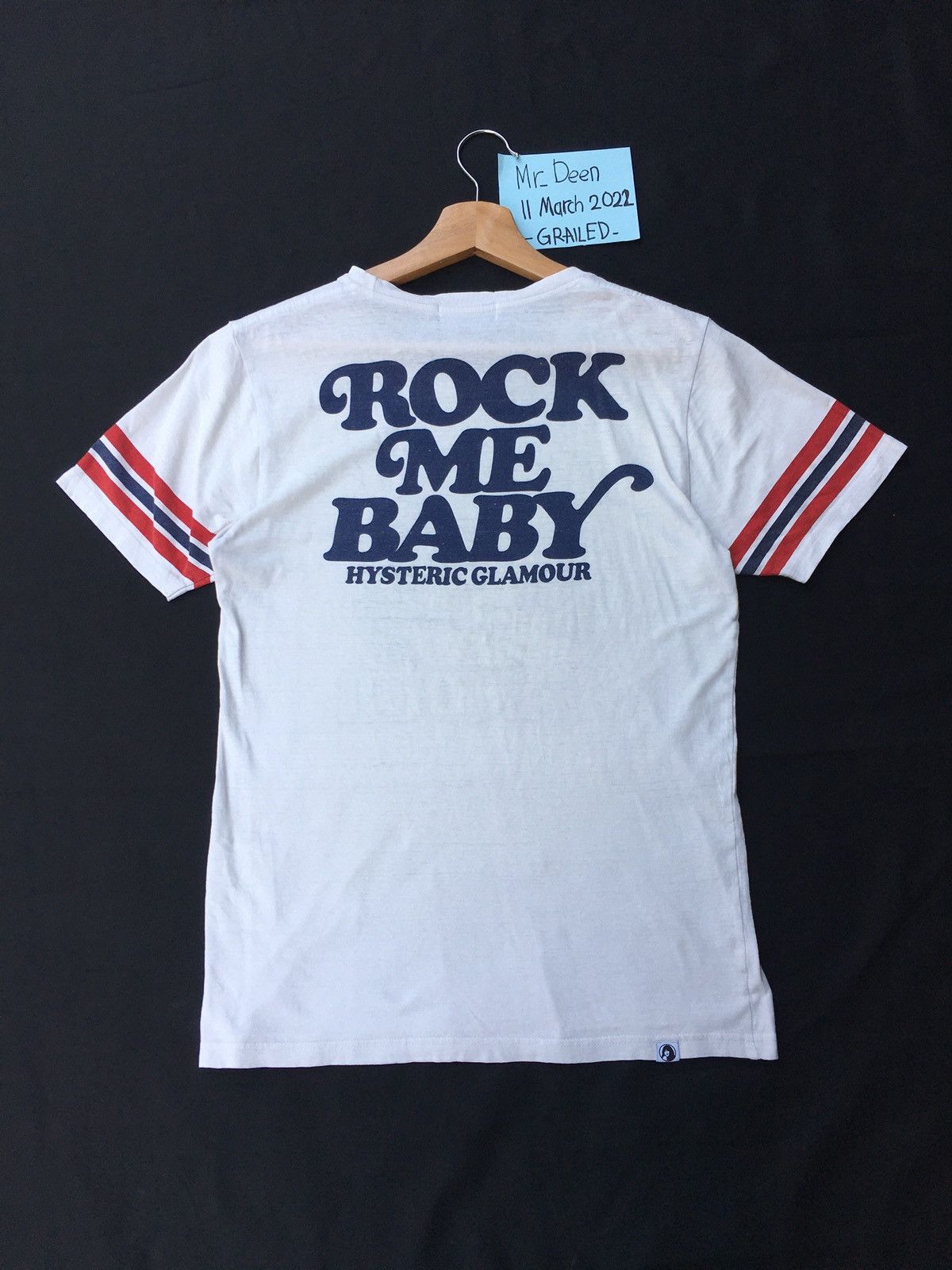 Hysteric Glamour Rare Hysteric Glamour “Rock me baby” Spellout Tshirt Size US S / EU 44-46 / 1 - 11 Thumbnail
