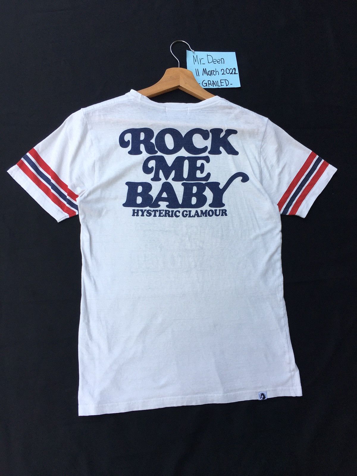 Hysteric Glamour Rare Hysteric Glamour “Rock me baby” Spellout Tshirt Size US S / EU 44-46 / 1 - 10 Thumbnail
