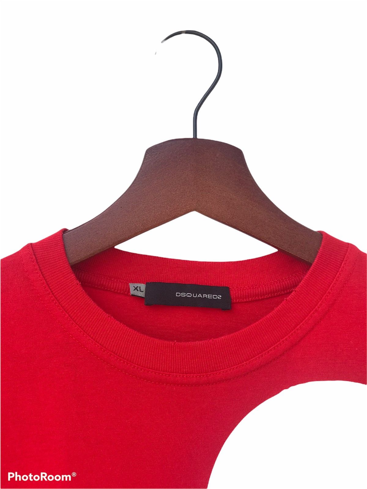 Dsquared2 Dsquared2 Distressed Red Tee Shirt Italy Size US M / EU 48-50 / 2 - 3 Thumbnail