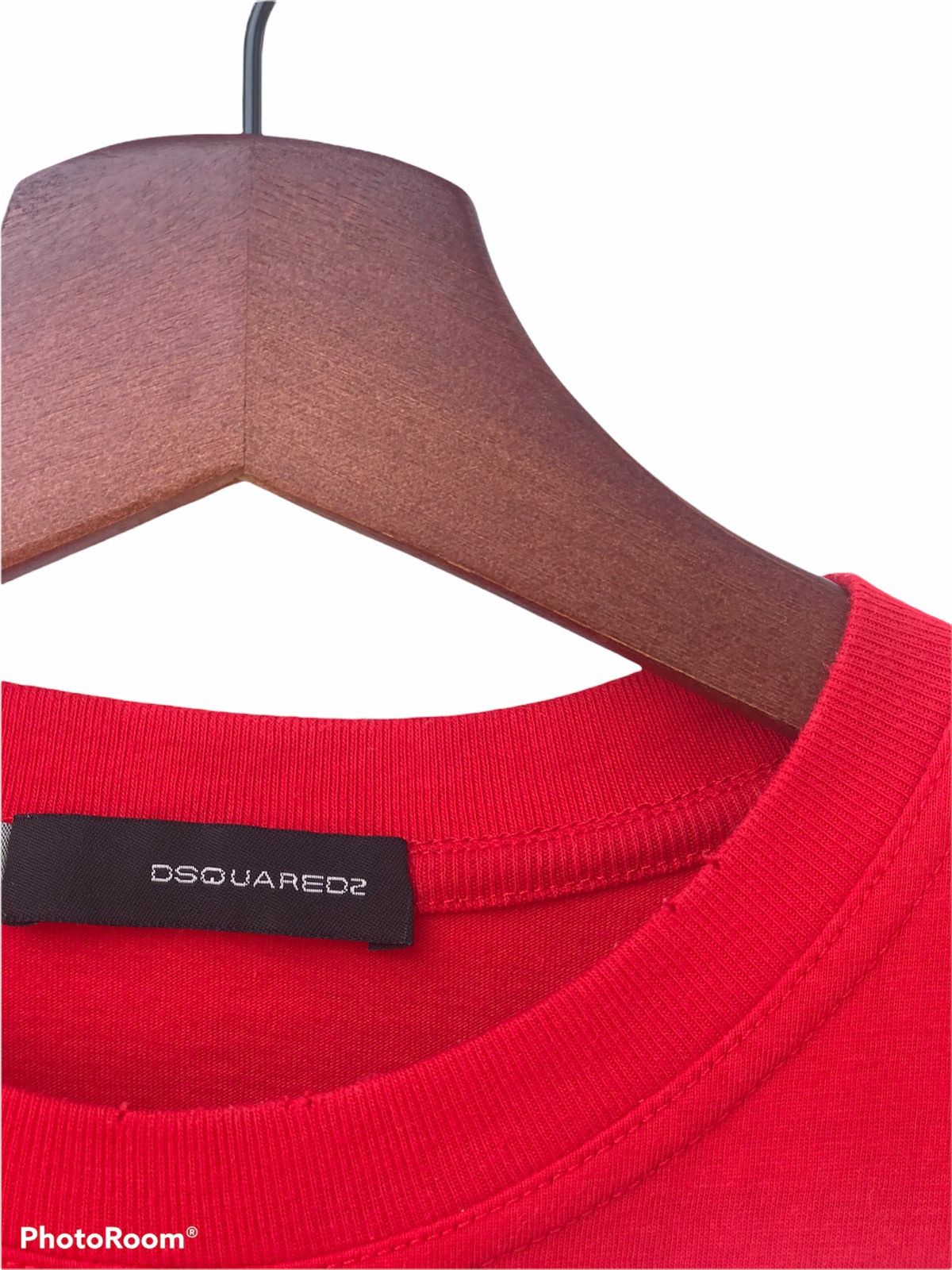 Dsquared2 Dsquared2 Distressed Red Tee Shirt Italy Size US M / EU 48-50 / 2 - 4 Thumbnail