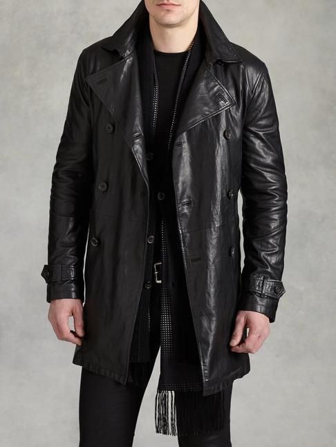 Coated trench coat. Medium
