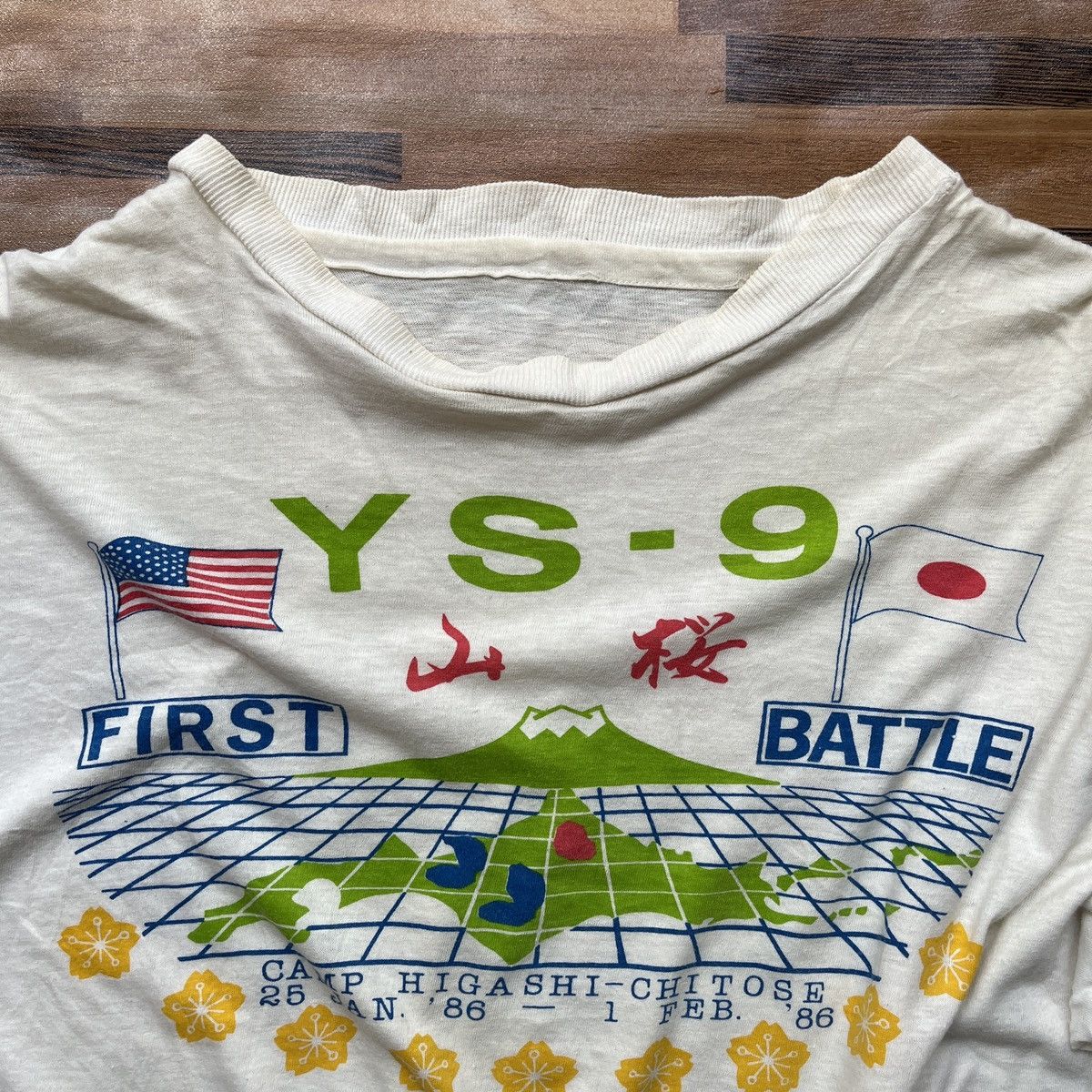 Vintage USA Japan First Battle YS-9 Camp Higashi Chitose 1986 Size US M / EU 48-50 / 2 - 5 Thumbnail