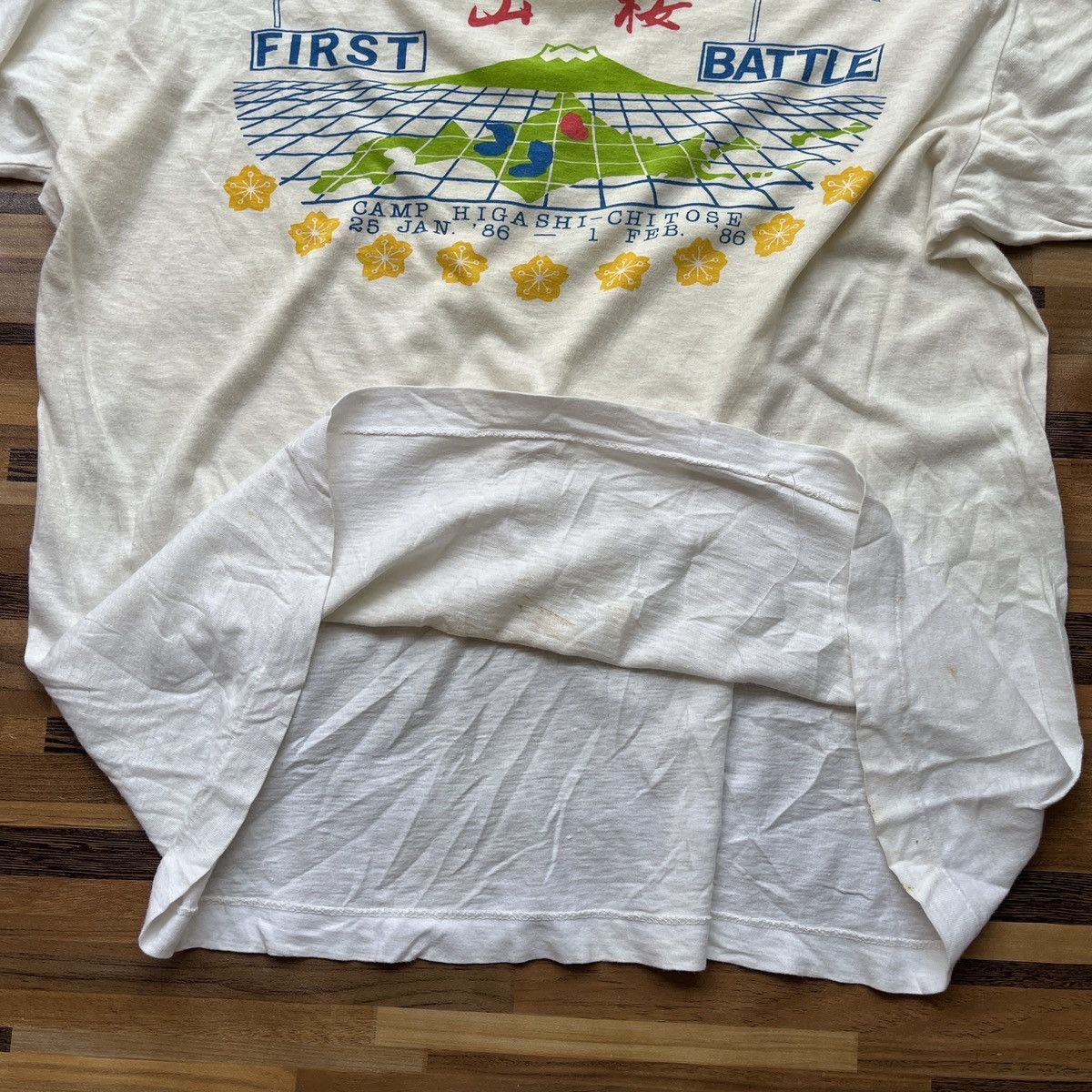 Vintage USA Japan First Battle YS-9 Camp Higashi Chitose 1986 Size US M / EU 48-50 / 2 - 12 Thumbnail