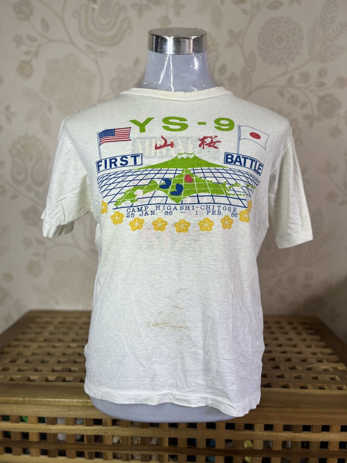Vintage USA Japan First Battle YS-9 Camp Higashi Chitose 1986 Size US M / EU 48-50 / 2 - 1 Thumbnail