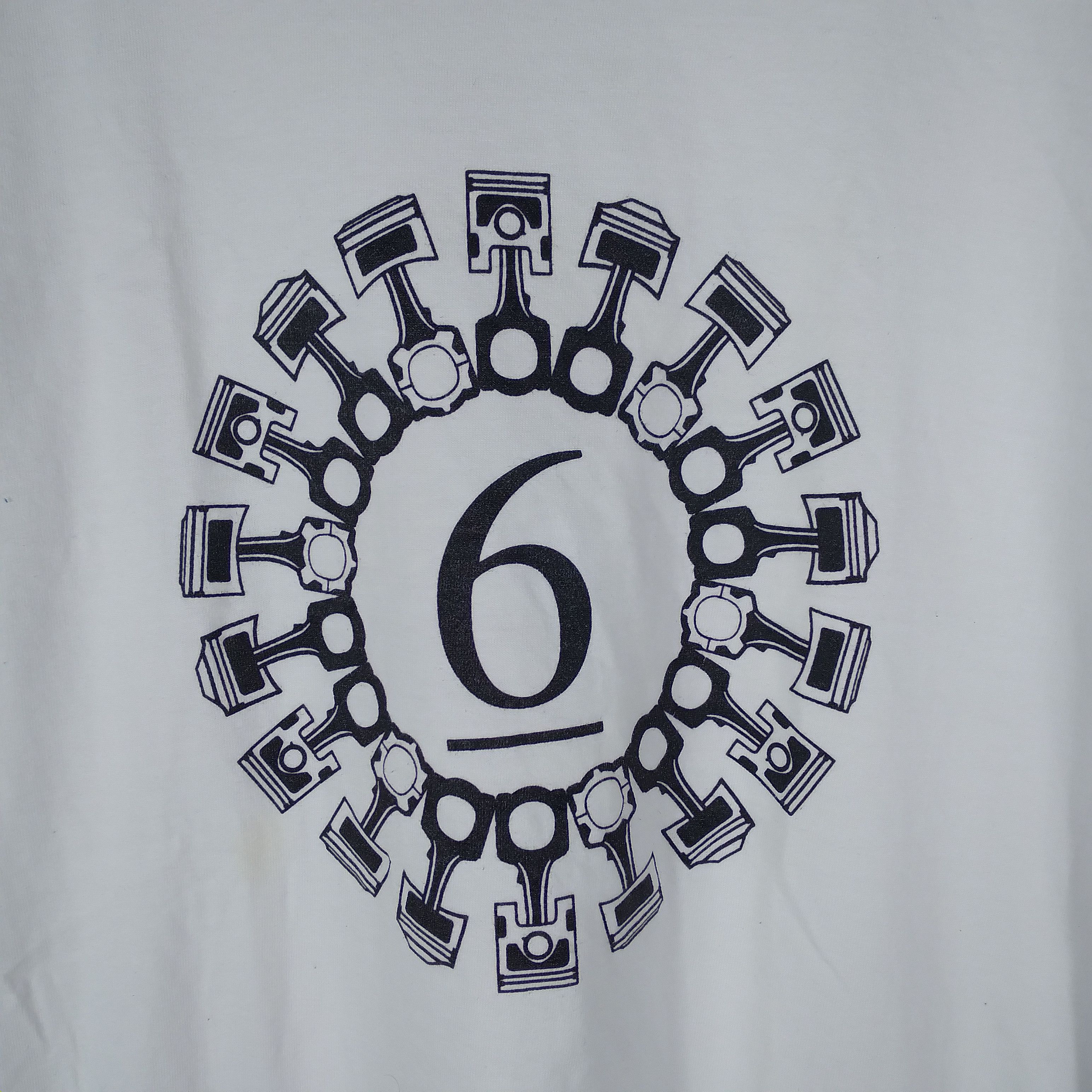 Japanese Brand × Vintage Vintage Japanese Brand Piston Big Print Racing T Shirt Size US M / EU 48-50 / 2 - 2 Thumbnail