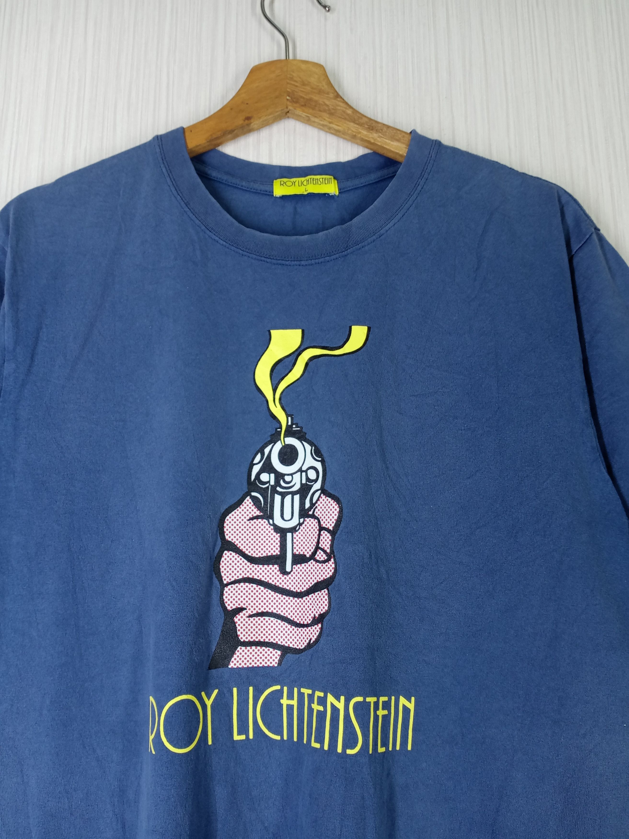 Vintage Rare Vintage Roy Lichtenstein Smoking Gun Tshirt Size US L / EU 52-54 / 3 - 2 Thumbnail