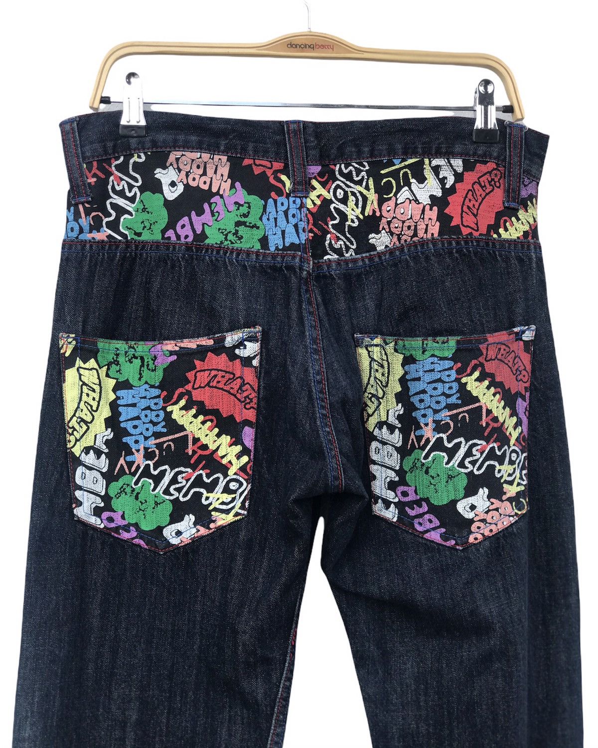 Japanese Brand Sorridere Denim Jeans Punk Art Pocket Size US 31 - 7 Thumbnail