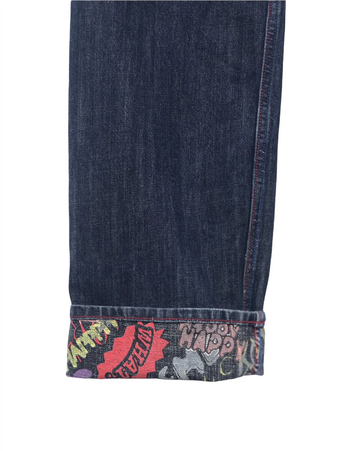 Japanese Brand Sorridere Denim Jeans Punk Art Pocket Size US 31 - 8 Thumbnail