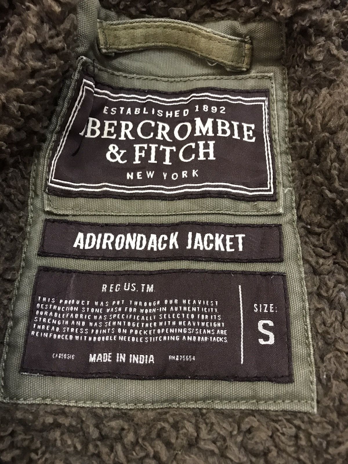 Abercrombie & Fitch ABERCROMBIE & FITCH ADIRONDACK JACKET SIZE S - DHL EXPRESS Size US S / EU 44-46 / 1 - 10 Thumbnail