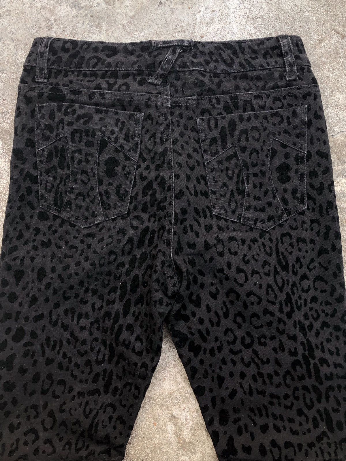 If Six Was Nine Tripp NYC Leopard Skull Black Pants Size US 27 - 5 Thumbnail
