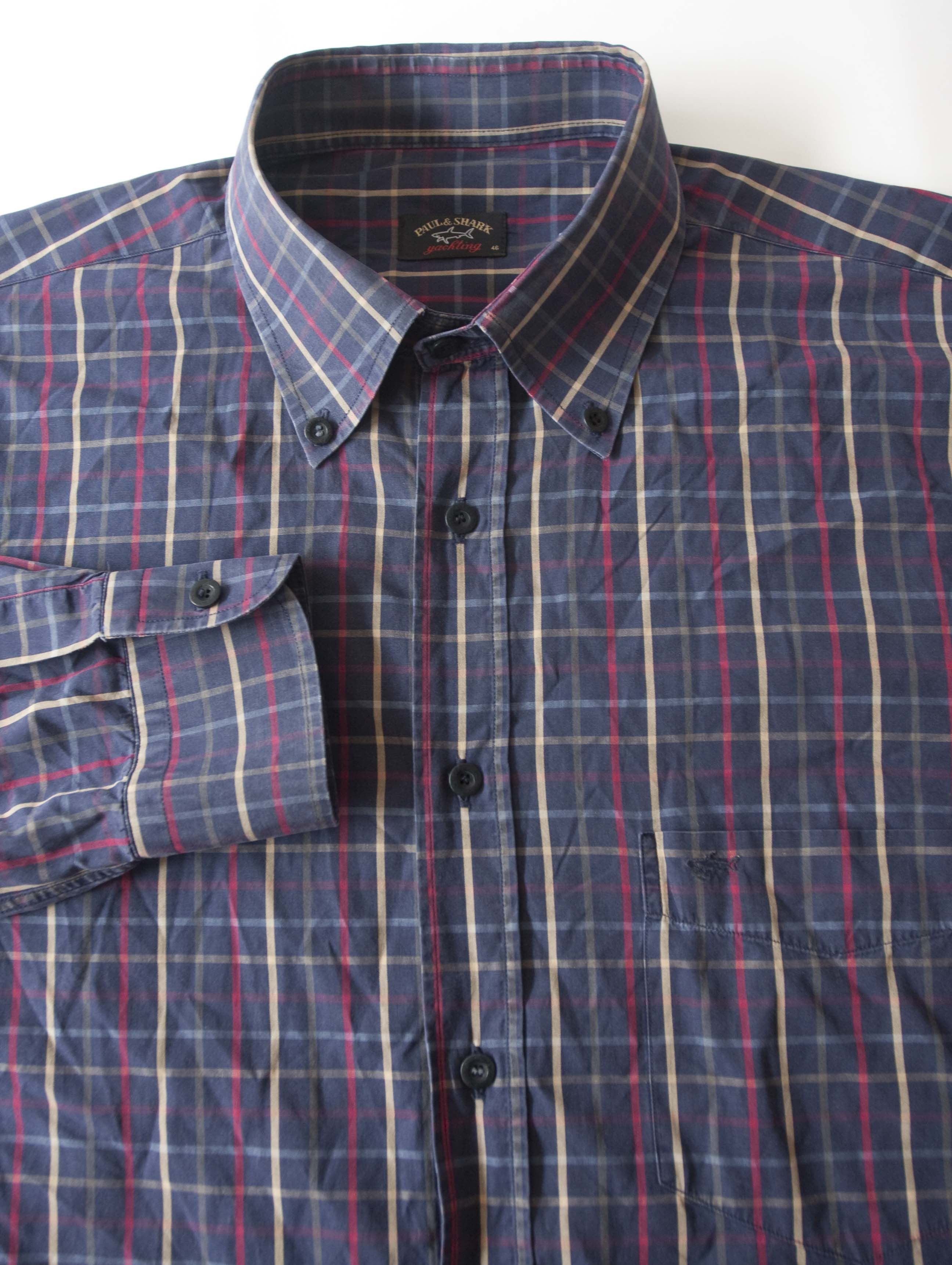 Paul & Shark Paul & Shark Shirt Plaid Size 46 Size 46R - 1 Thumbnail