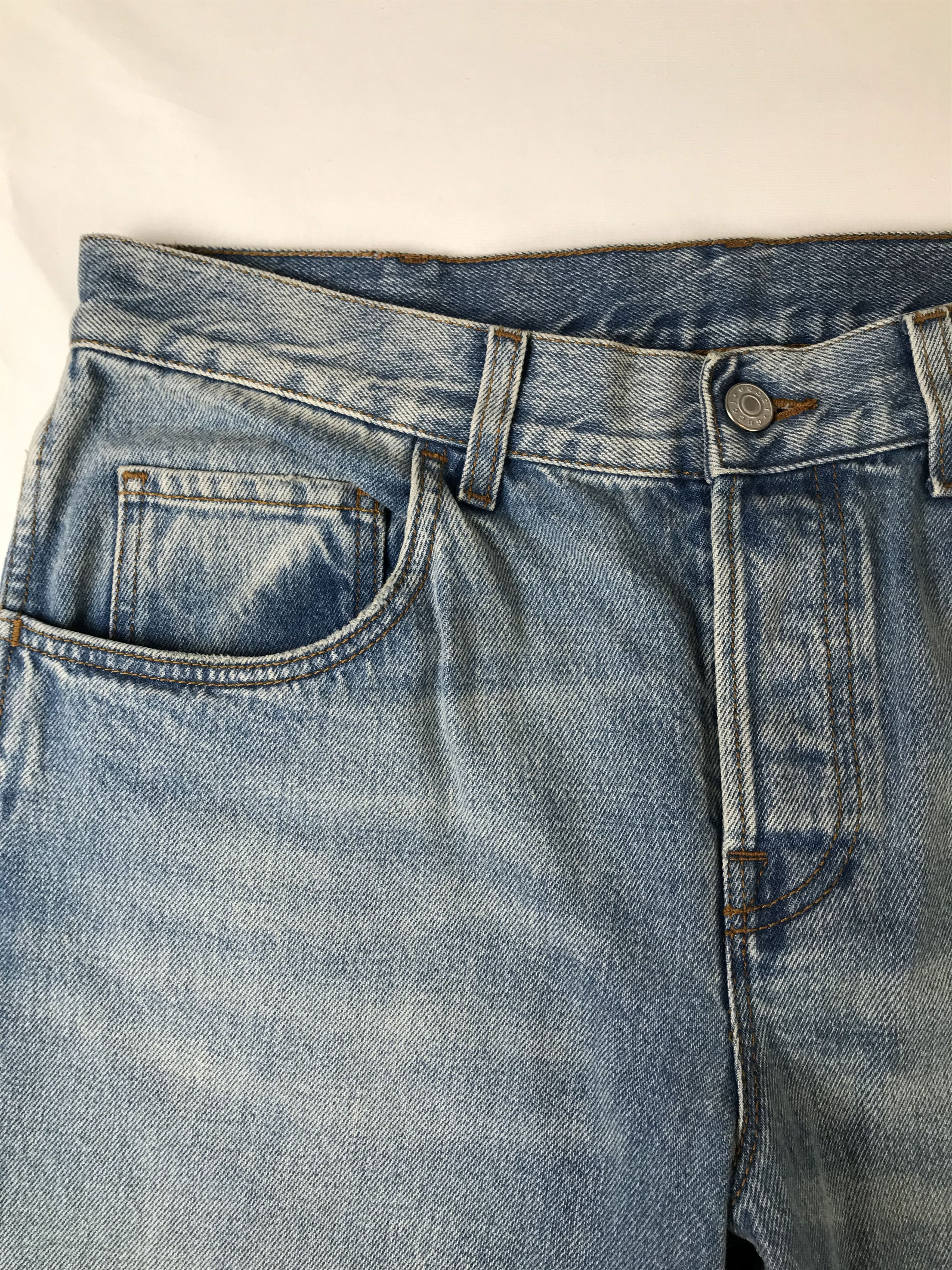 Gucci Gucci Blue 'Loved' Jeans Size US 34 / EU 50 - 6 Thumbnail