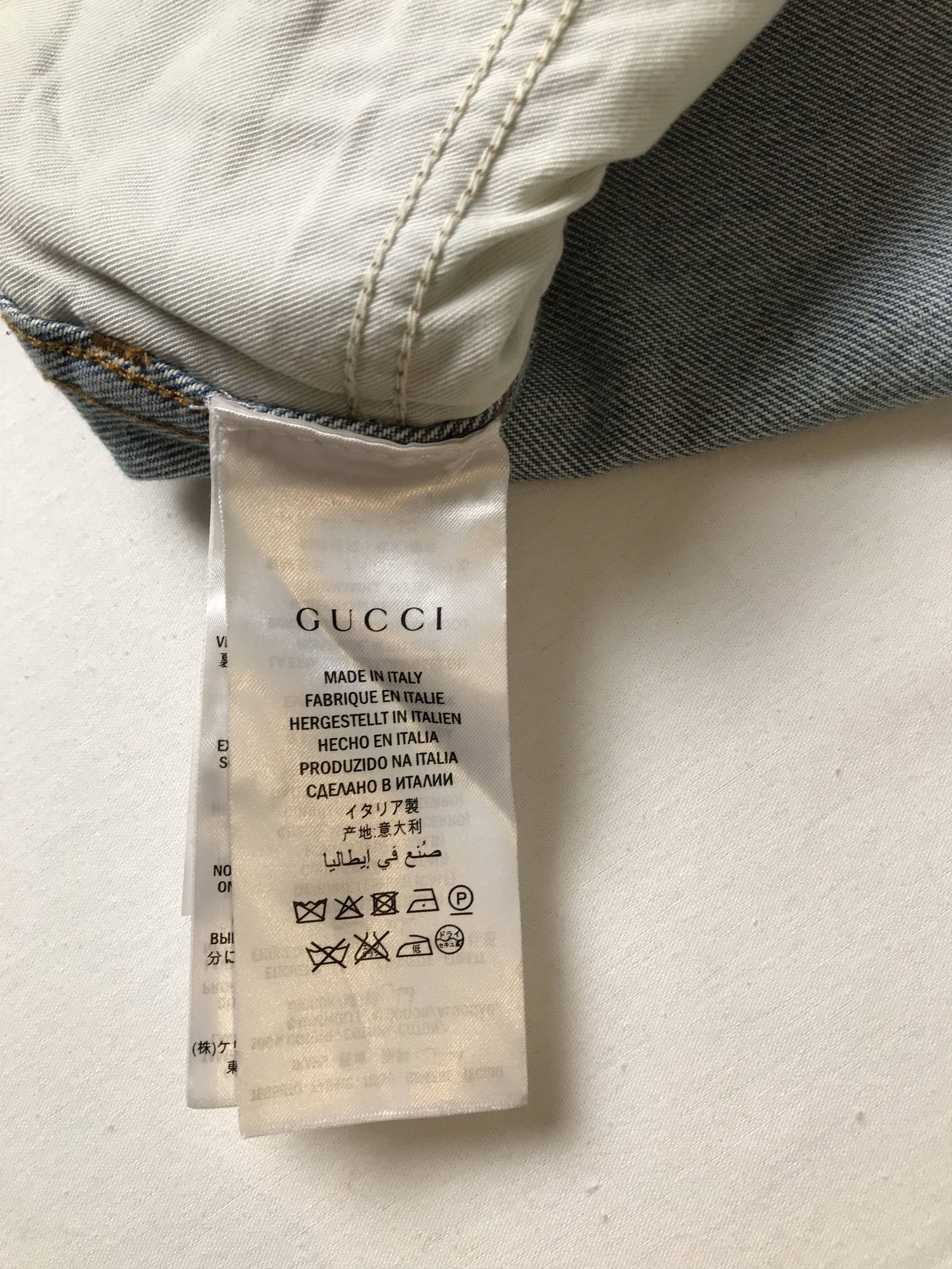 Gucci Gucci Blue 'Loved' Jeans Size US 34 / EU 50 - 8 Thumbnail