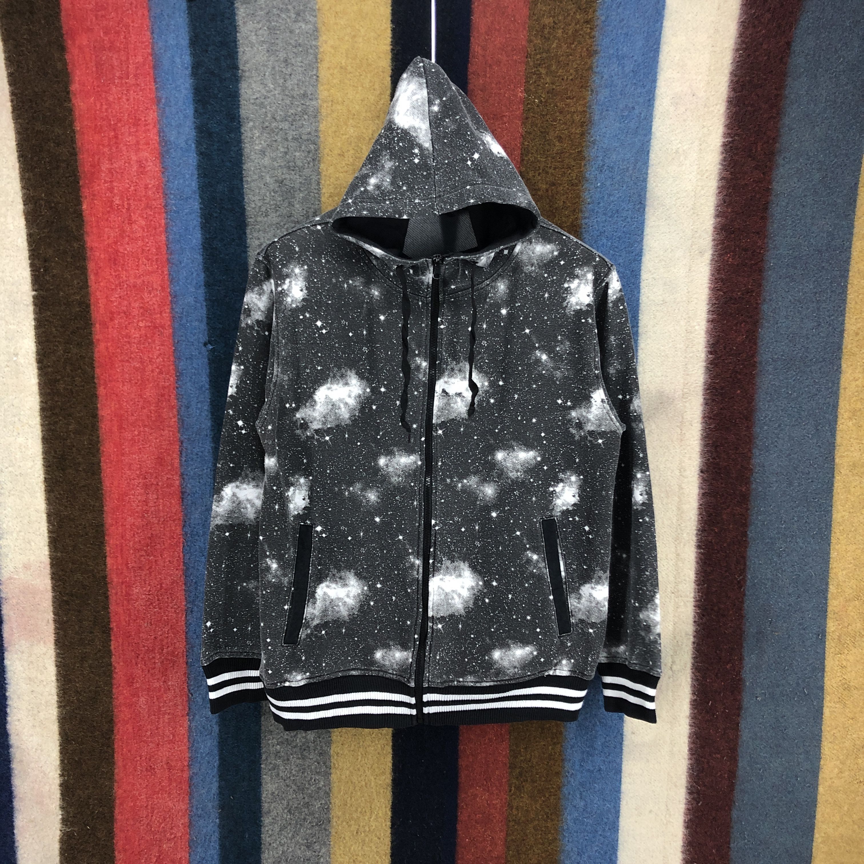 Japanese Brand Galaxy ONE AFTER 99 Zipper Hoodie #2678-76 Size US M / EU 48-50 / 2 - 1 Thumbnail