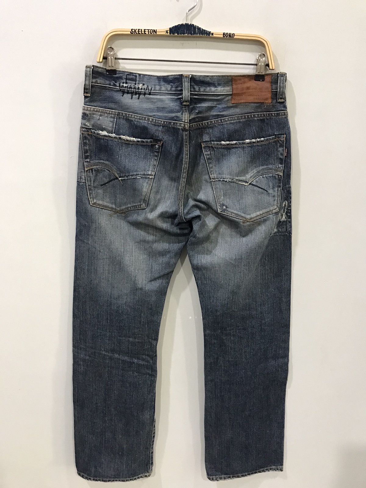 Japanese Brand 💥BORO💥BARTACK Japan Boro Sashiko Selvedge Distressed Denim Size US 32 / EU 48 - 12 Thumbnail