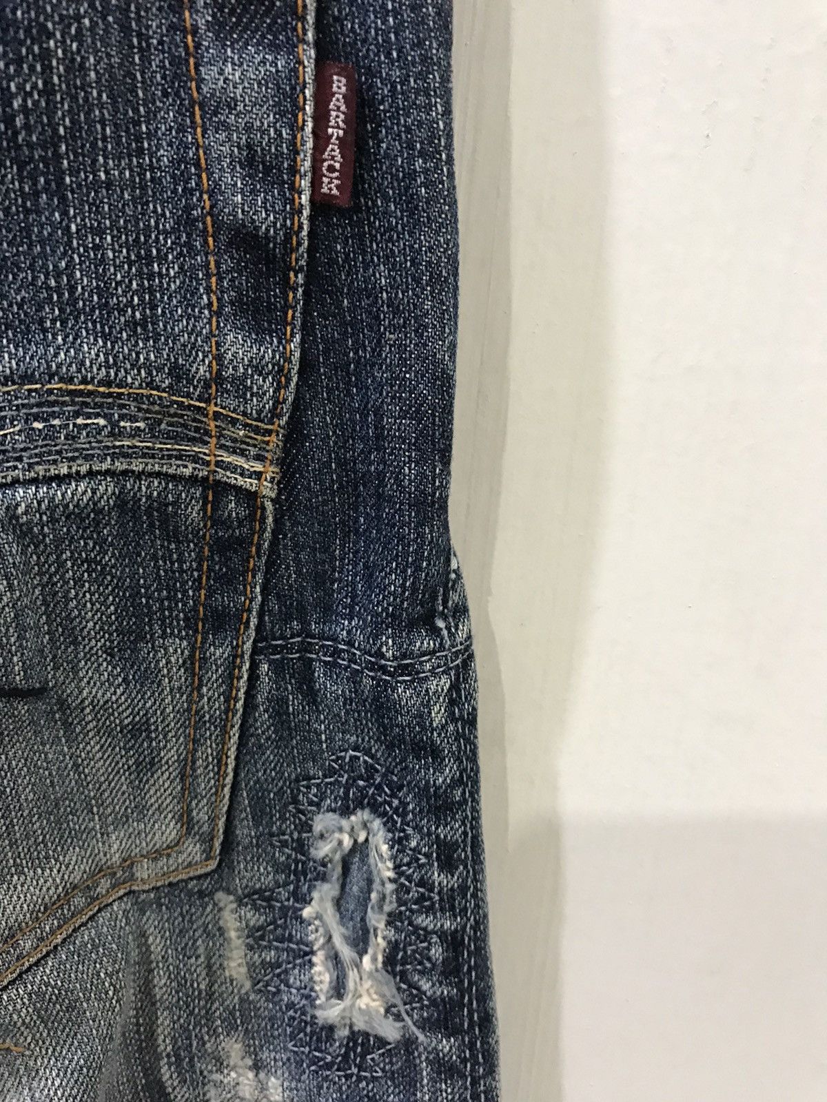 Japanese Brand 💥BORO💥BARTACK Japan Boro Sashiko Selvedge Distressed Denim Size US 32 / EU 48 - 19 Thumbnail