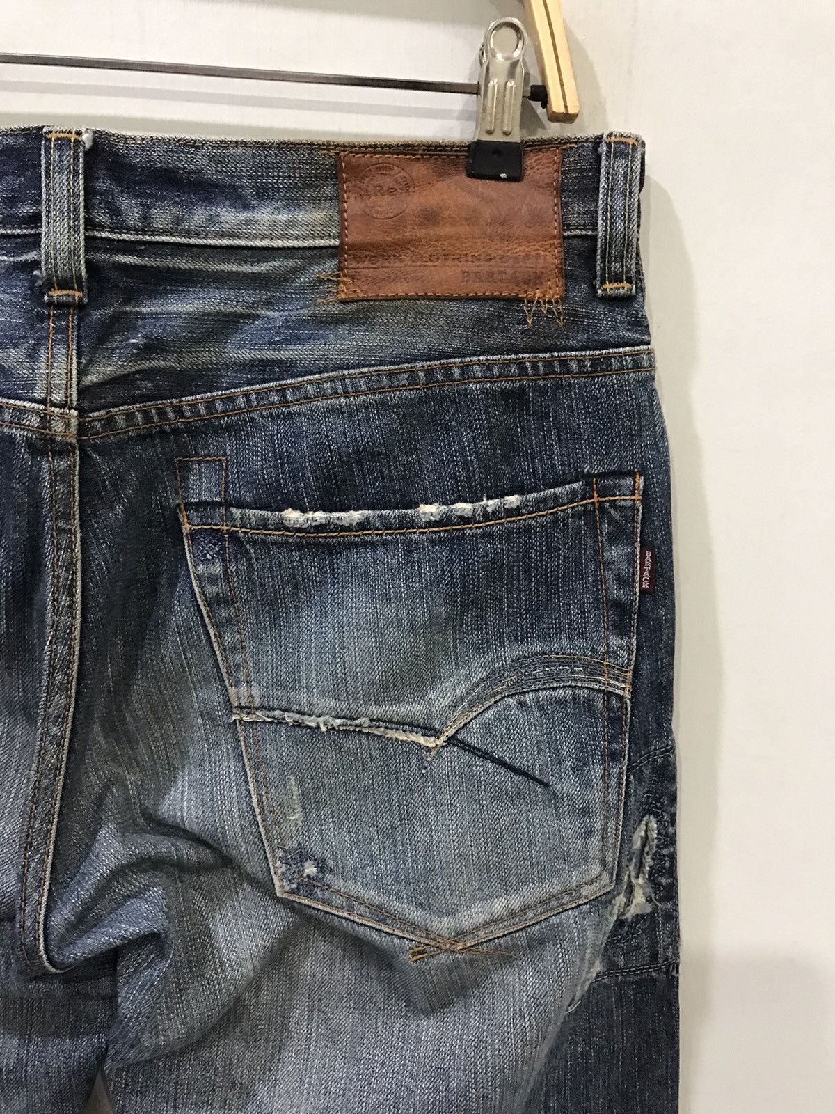 Japanese Brand 💥BORO💥BARTACK Japan Boro Sashiko Selvedge Distressed Denim Size US 32 / EU 48 - 13 Thumbnail