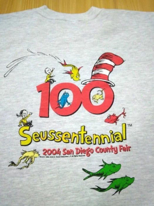 Hanes Vintage Dr. Seuss Seussentennial 100th Ted Geisel's Size US M / EU 48-50 / 2 - 4 Thumbnail