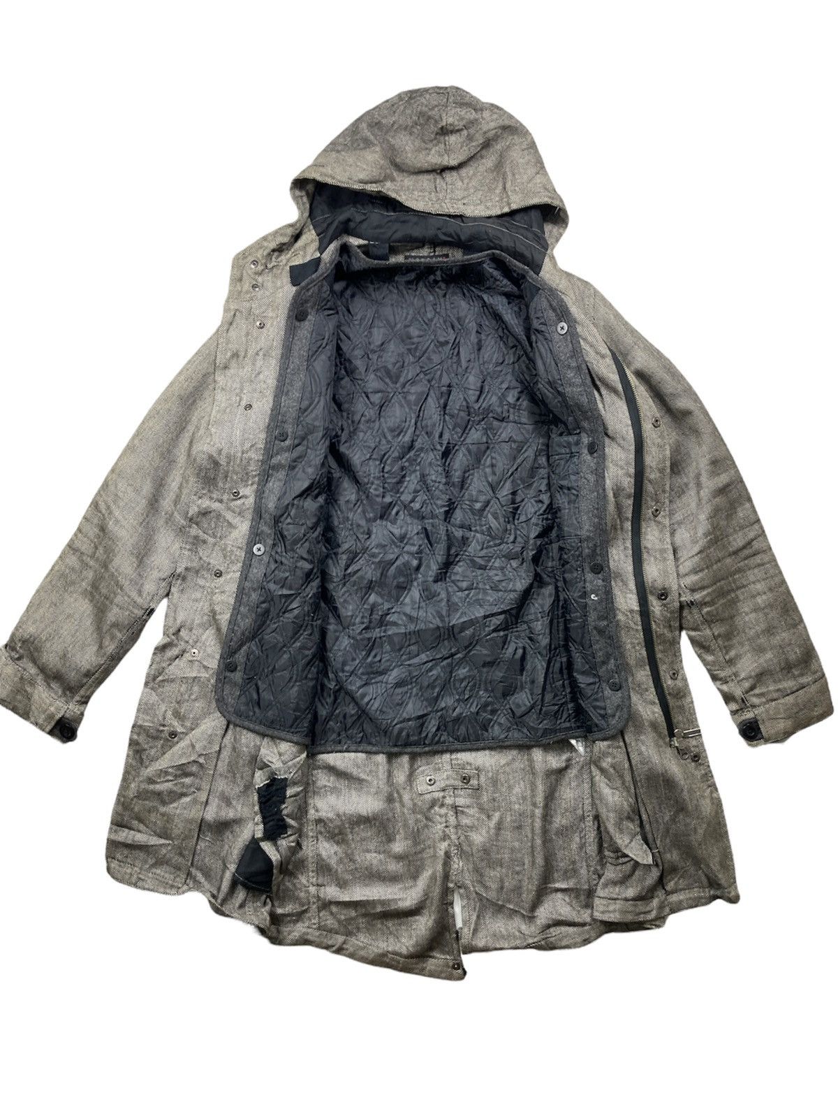 Designer × Morgan Homme × Vintage Vintage Morgan Homme Parka Style Long Jacket Hoodie Size US M / EU 48-50 / 2 - 4 Thumbnail
