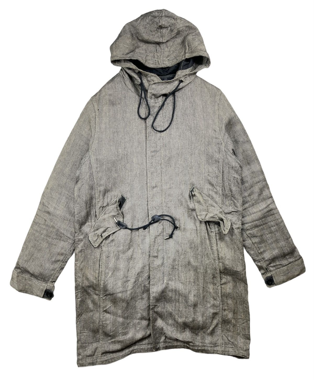 Designer × Morgan Homme × Vintage Vintage Morgan Homme Parka Style Long Jacket Hoodie Size US M / EU 48-50 / 2 - 1 Thumbnail