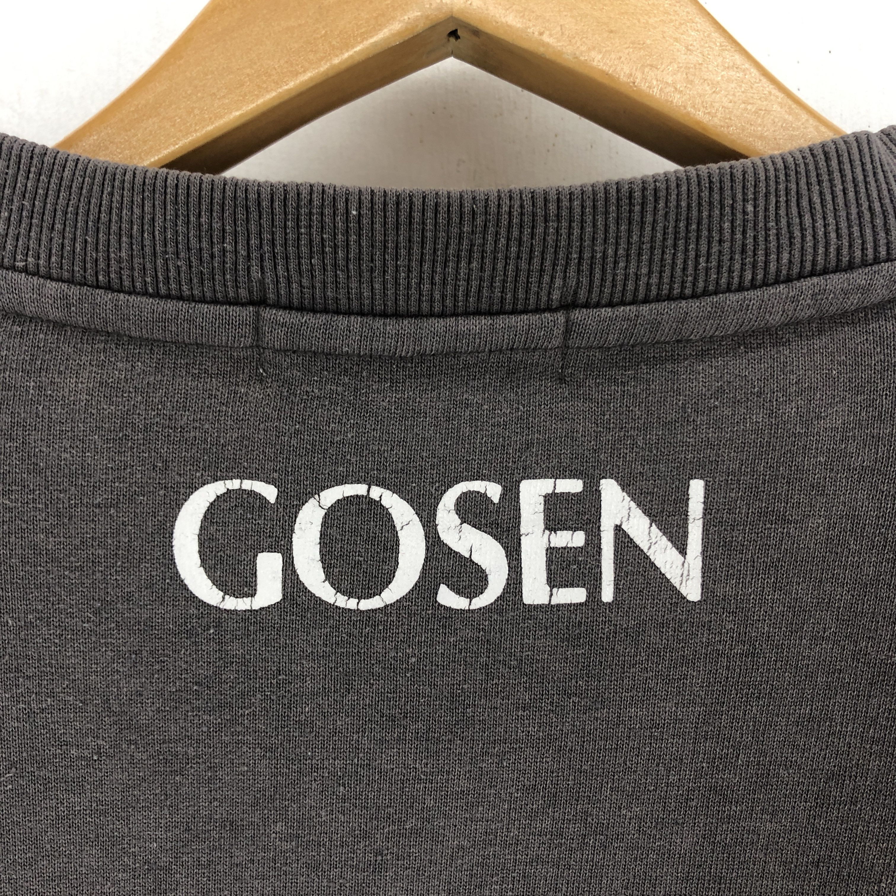 Japanese Brand GOSEN V Neck Faded Sweatshirt #2076-71 Size US L / EU 52-54 / 3 - 6 Thumbnail