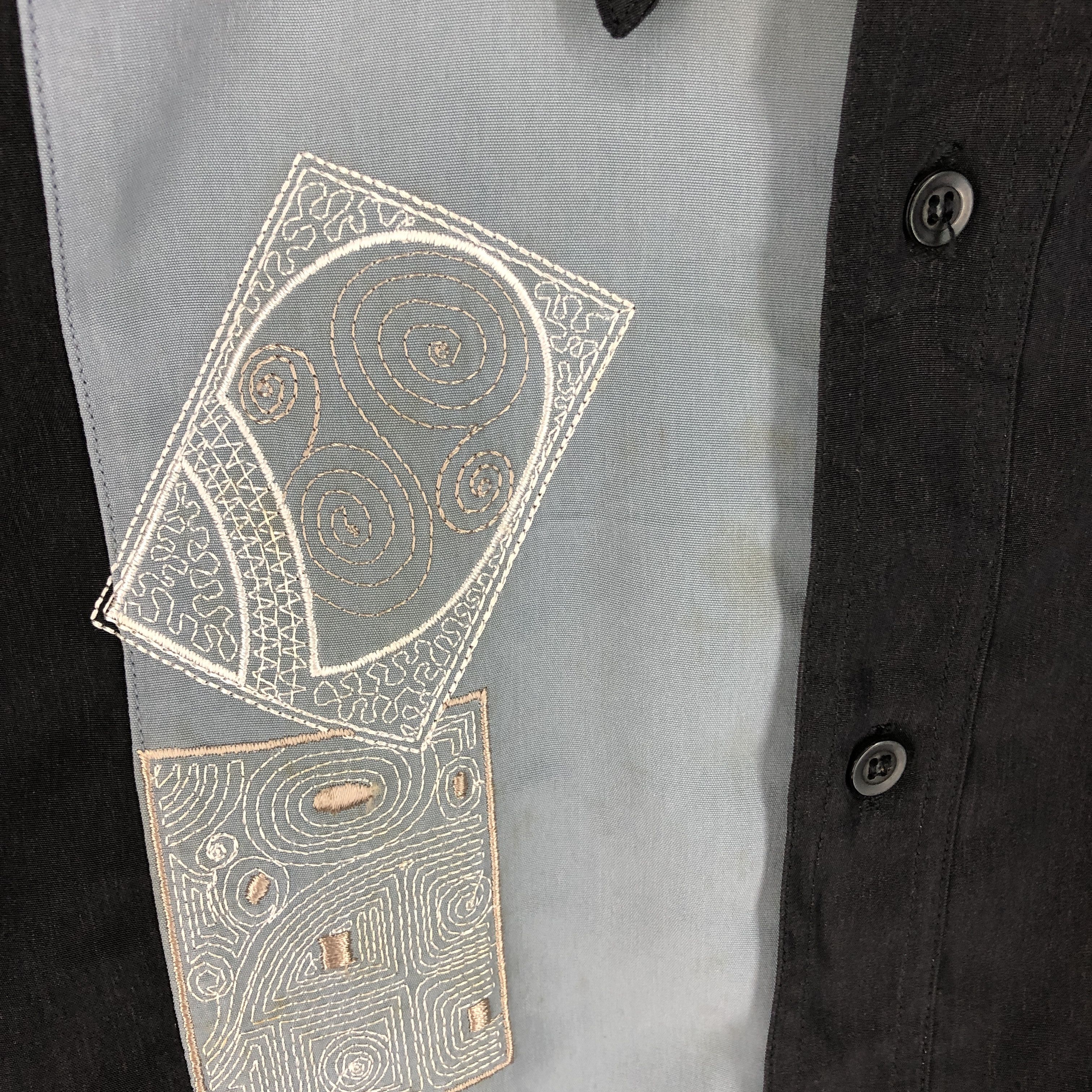 Gianni Valentino GIANNI VALENTINO Shirt Batik Style #2292-80 Size US L / EU 52-54 / 3 - 6 Thumbnail