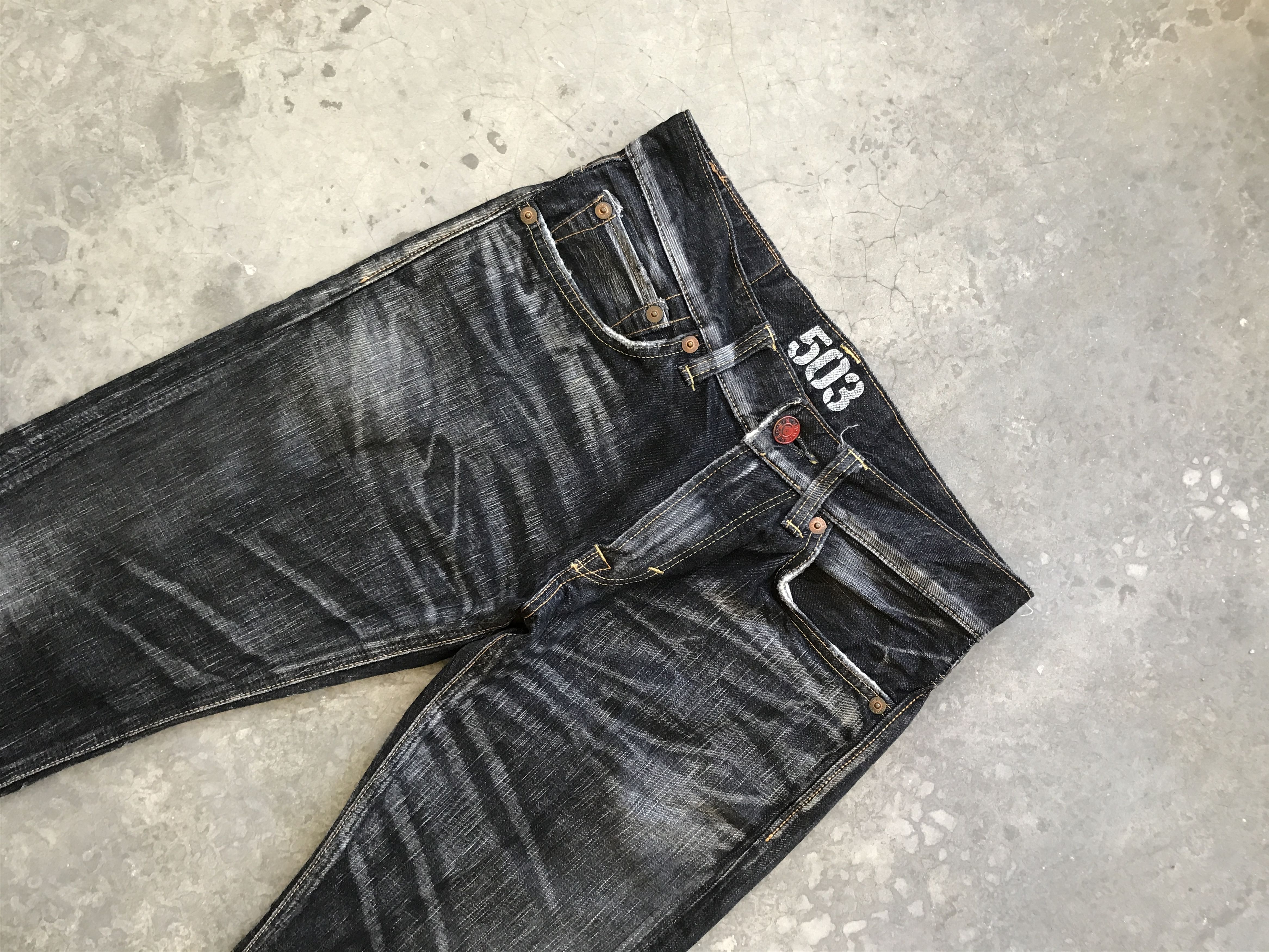Edwin EDWIN 503 Thunder Faded Style Denim Size US 32 / EU 48 - 4 Thumbnail