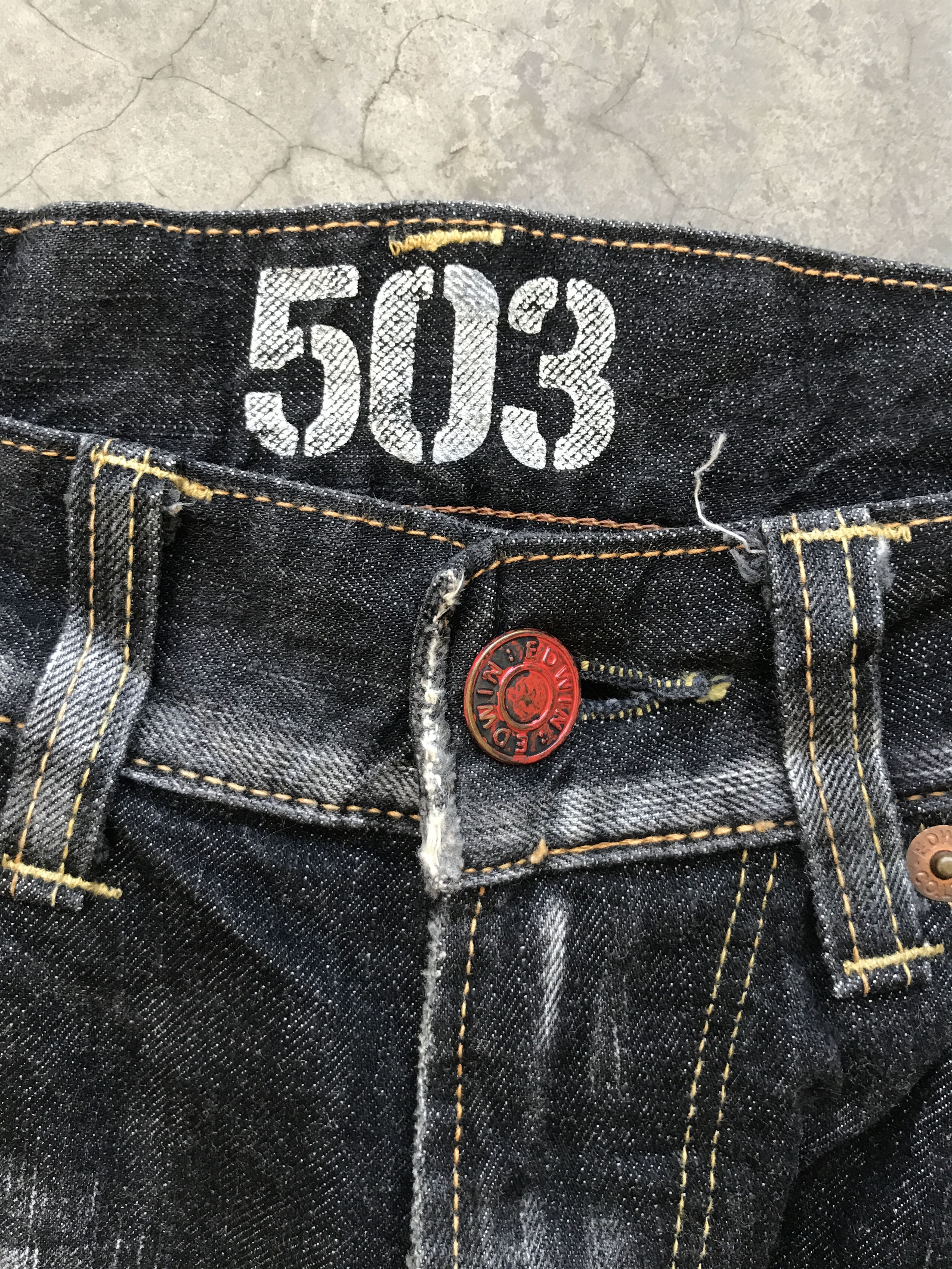 Edwin EDWIN 503 Thunder Faded Style Denim Size US 32 / EU 48 - 7 Thumbnail