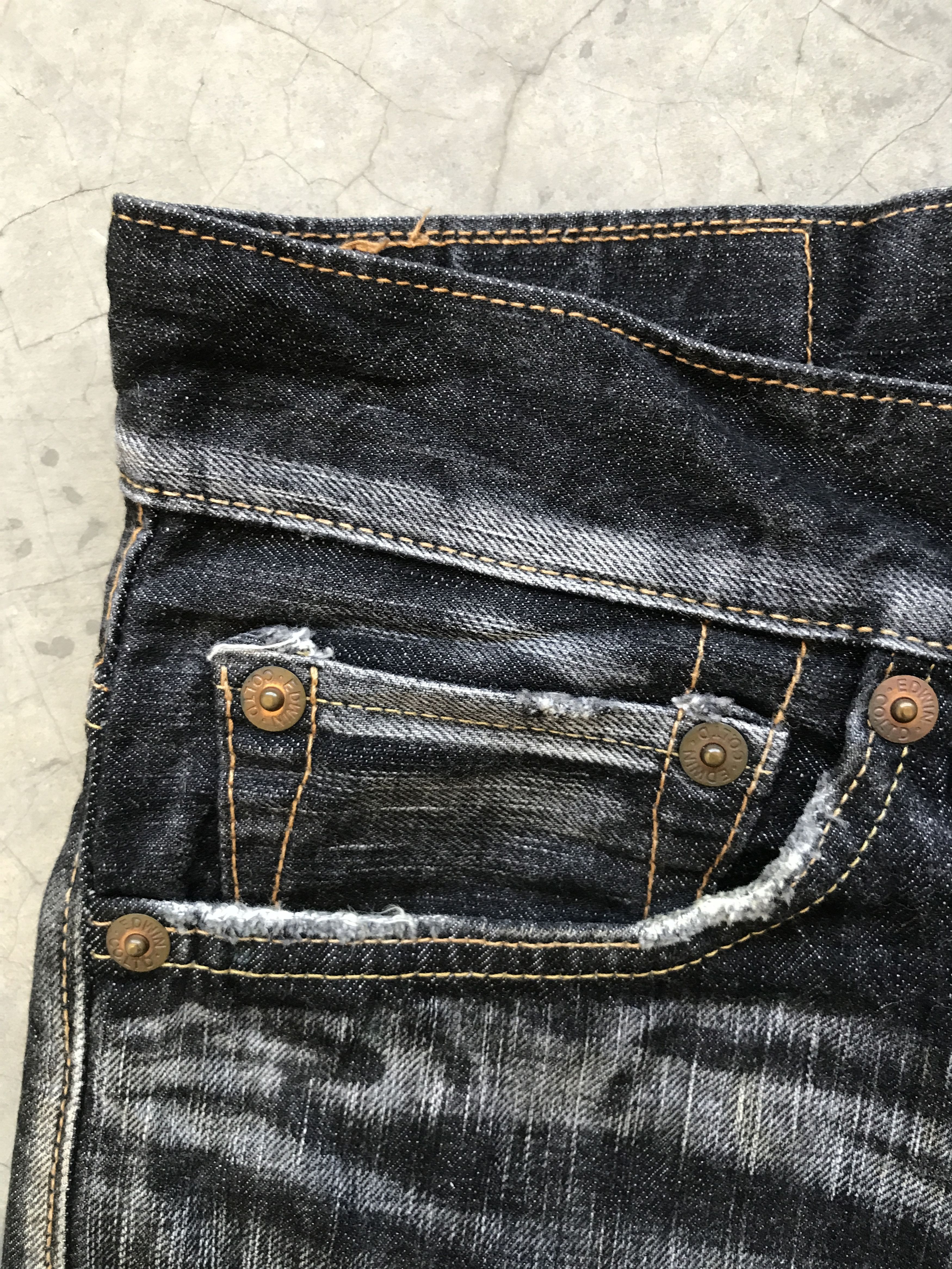 Edwin EDWIN 503 Thunder Faded Style Denim Size US 32 / EU 48 - 8 Thumbnail