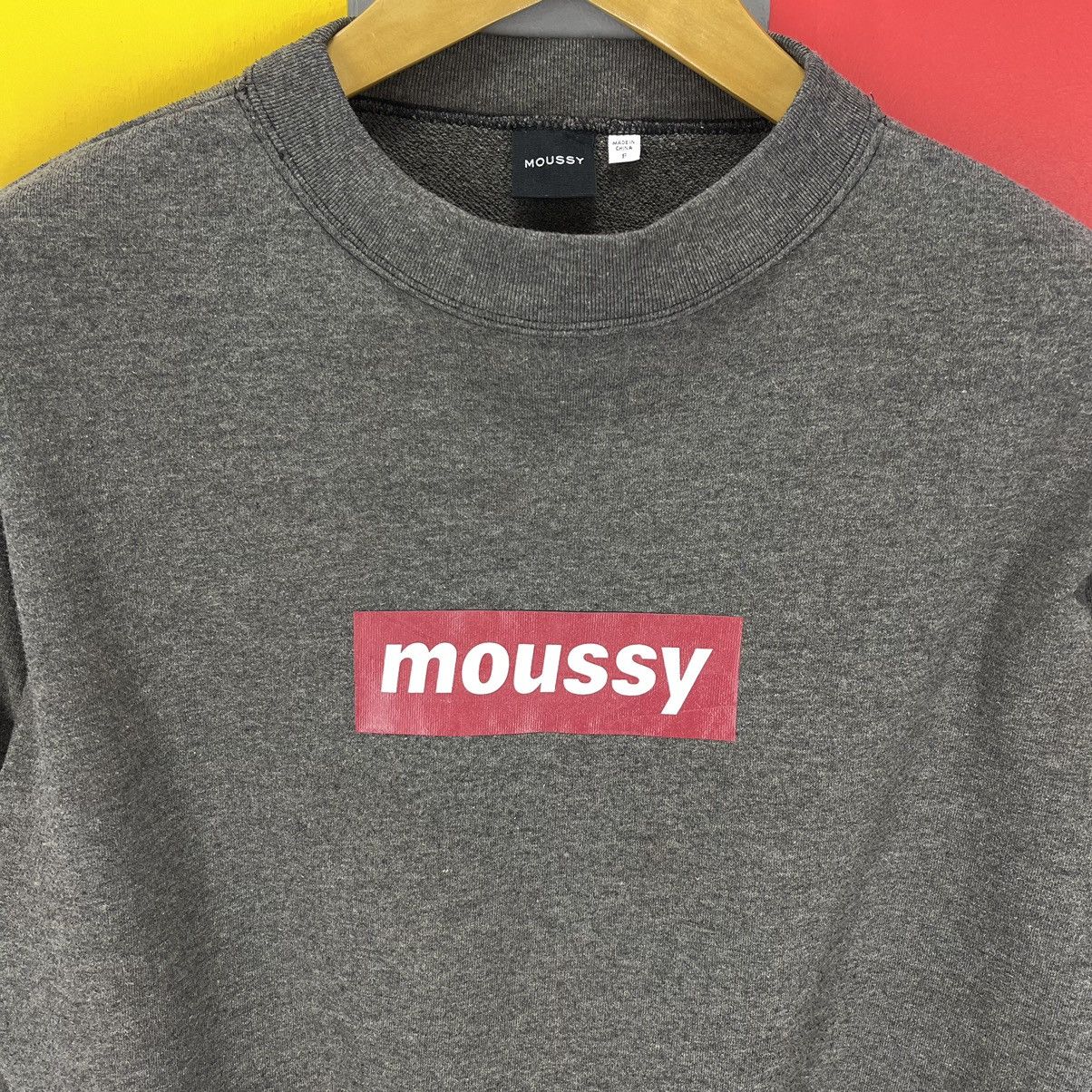 MOUSSY MOUSSY Custom Crop Crew Neck Sweatshirt #1264/AR Size M / US 6-8 / IT 42-44 - 2 Thumbnail