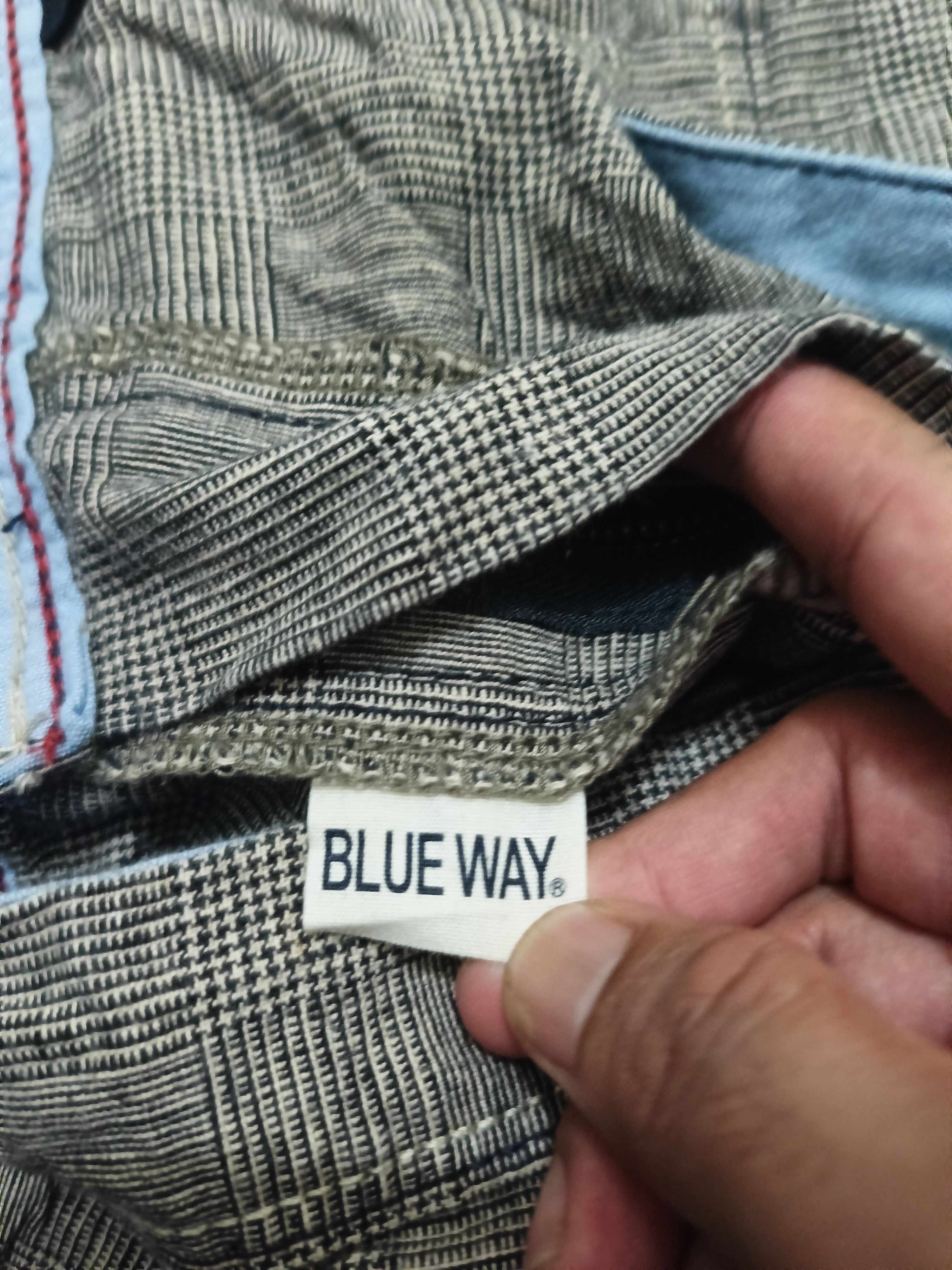Japanese Brand Baggy Y2K Blue Way Relaxed Trousers Size US 35 - 6 Thumbnail