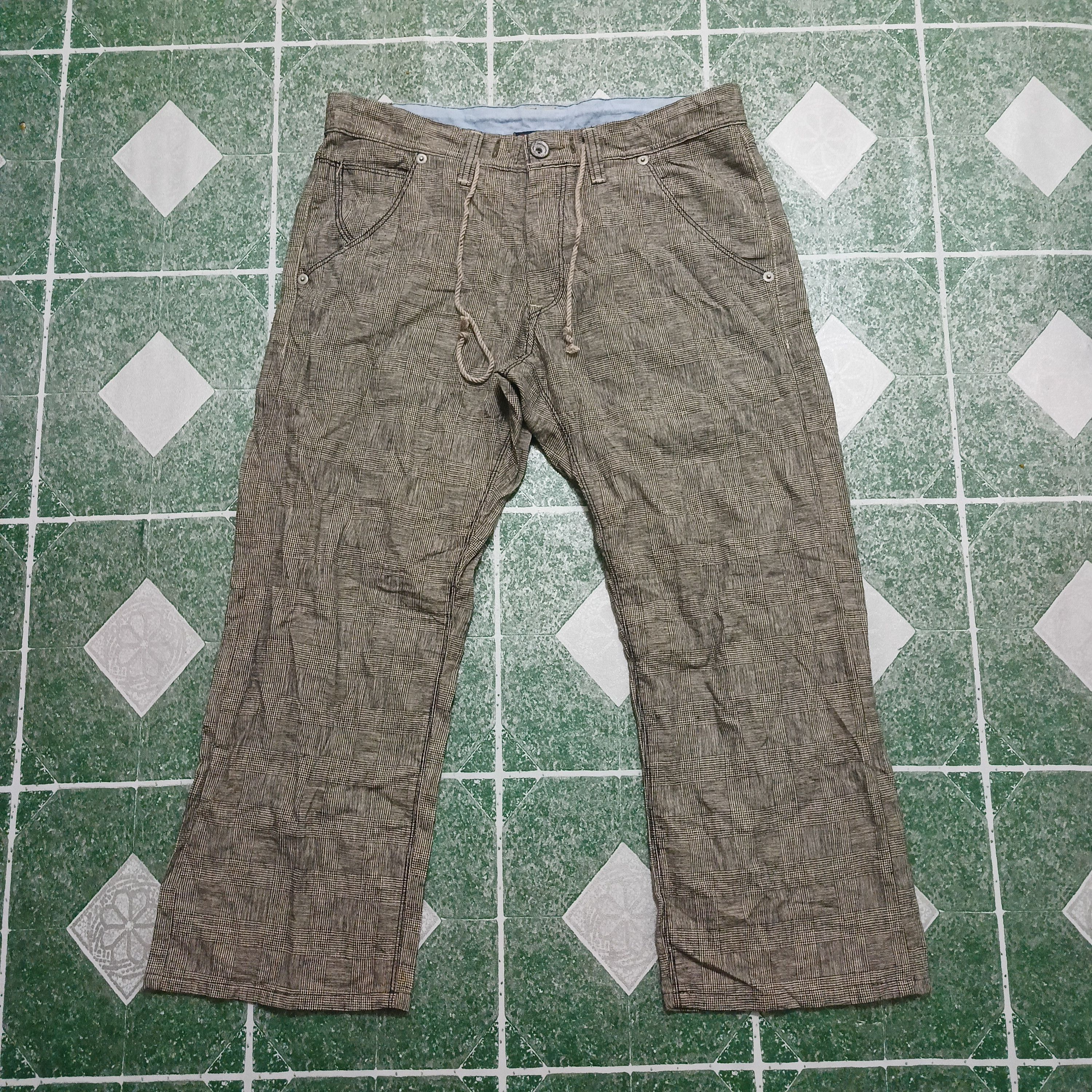 Japanese Brand Baggy Y2K Blue Way Relaxed Trousers Size US 35 - 1 Thumbnail