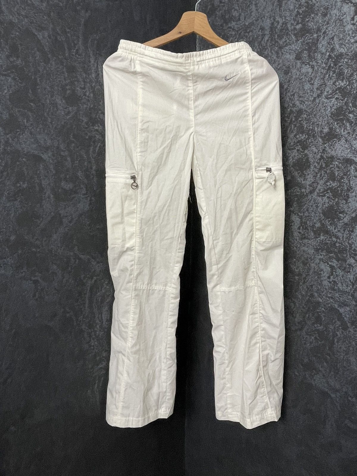 Nike × Vintage Nike y2k nylon track pants Size 26" / US 2 / IT 38 - 1 Thumbnail