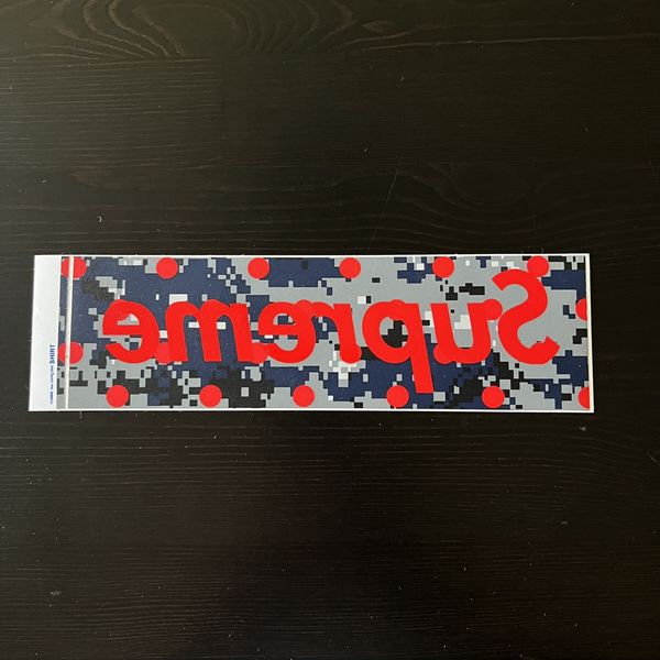 Camo sales supreme sticker